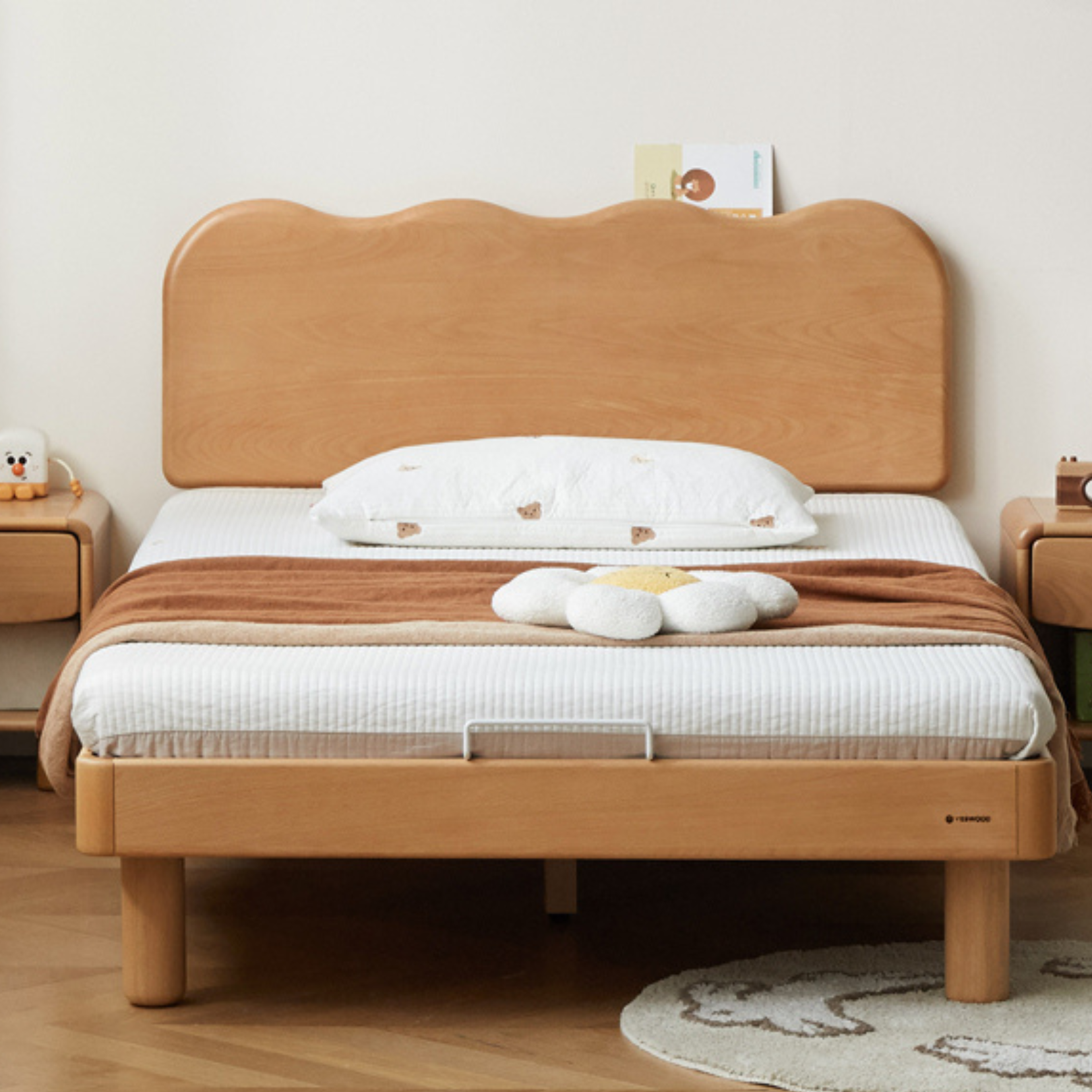 Beech Solid Wood Children's Single Bed