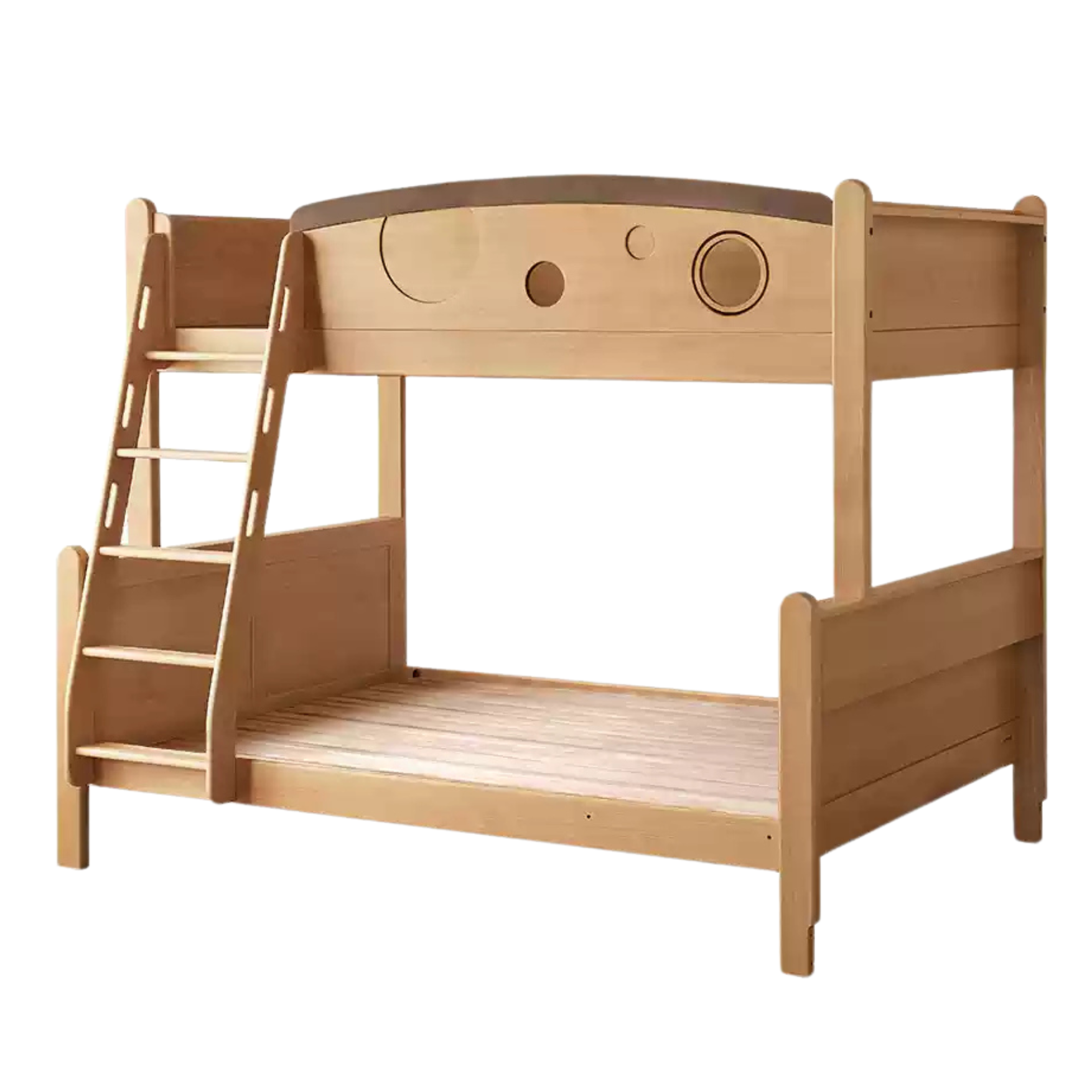 Beech Solid Wood Children's Storage Bunk Bed