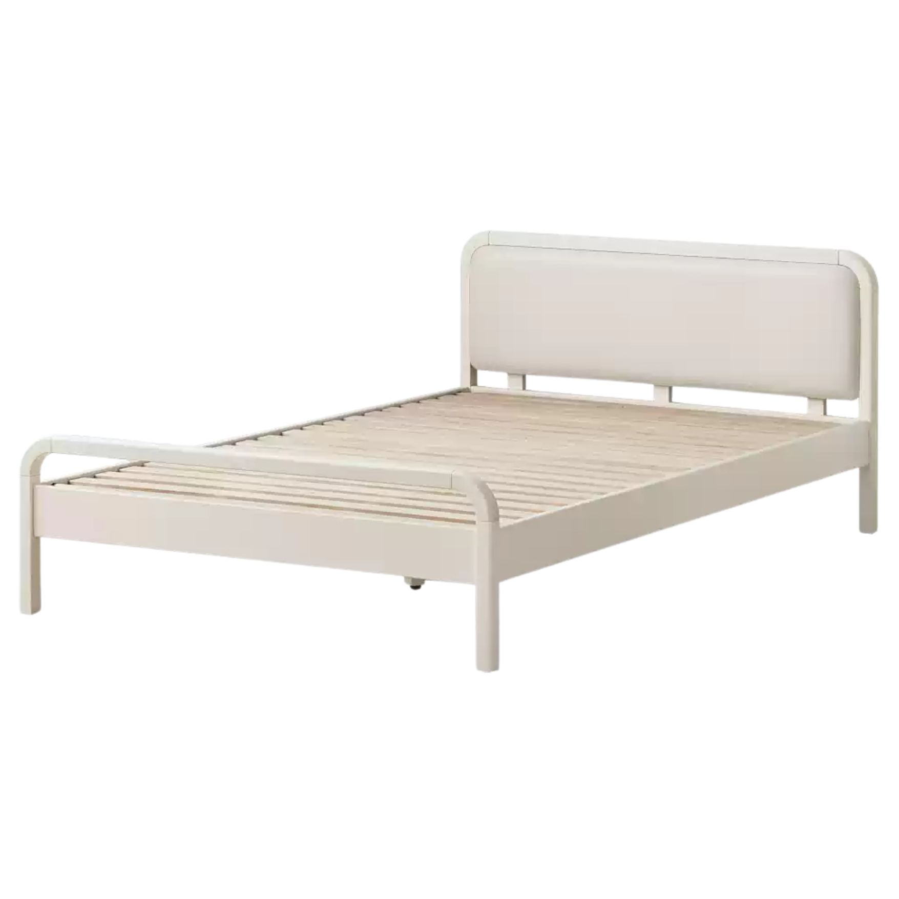 Rubber, Poplar Solid Wood Children's Single Bed