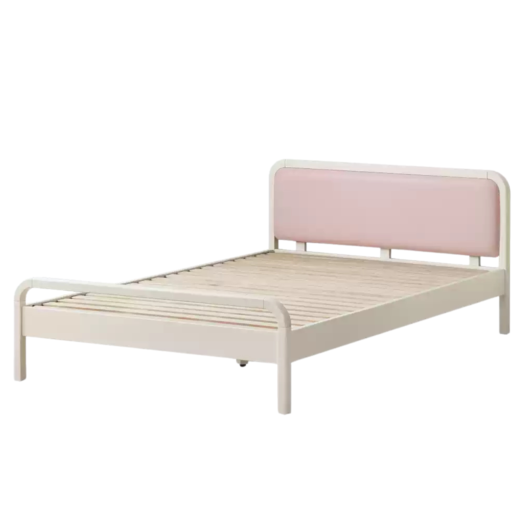 Rubber, Poplar Solid Wood Children's Single Bed