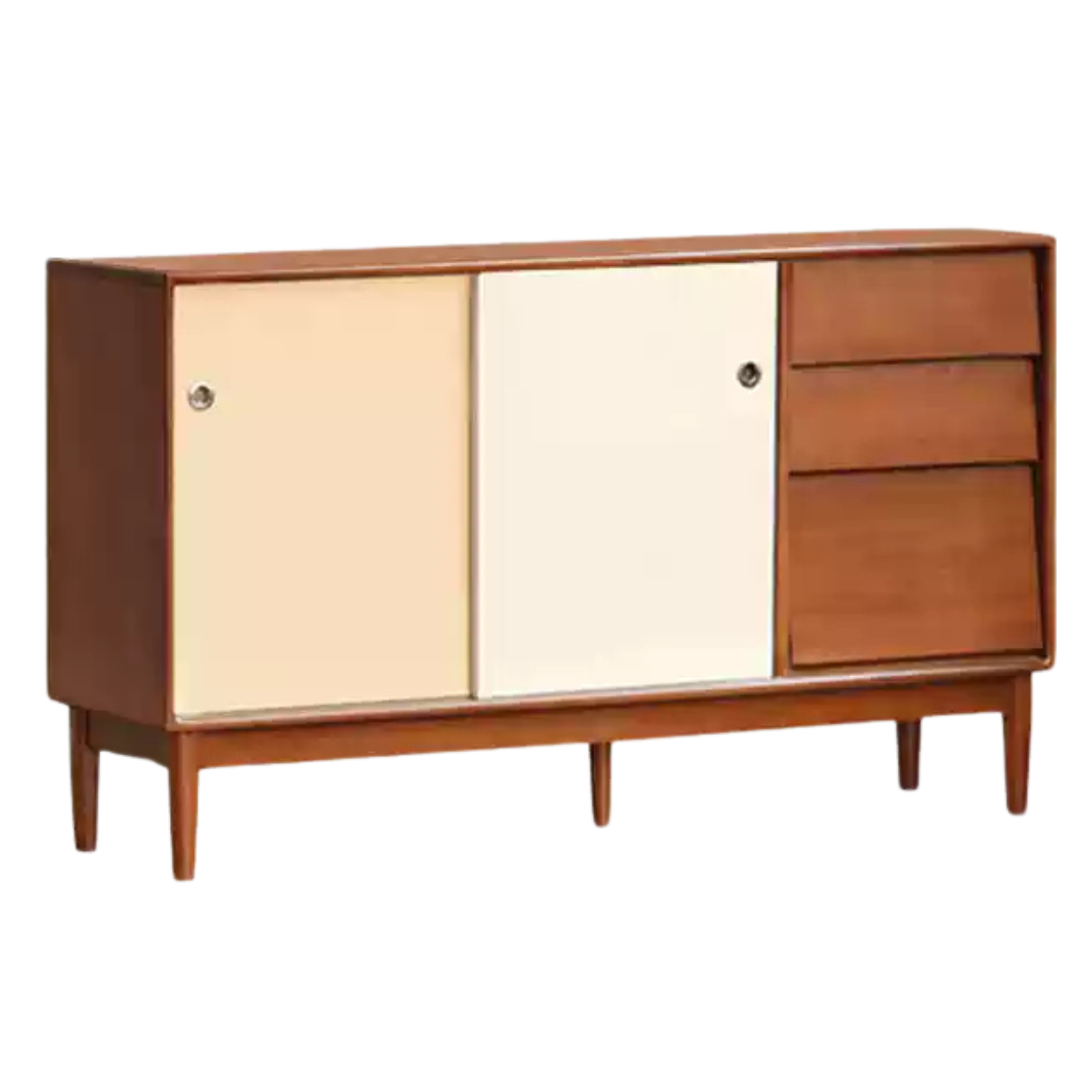 Poplar Solid Wood Retro Sideboard