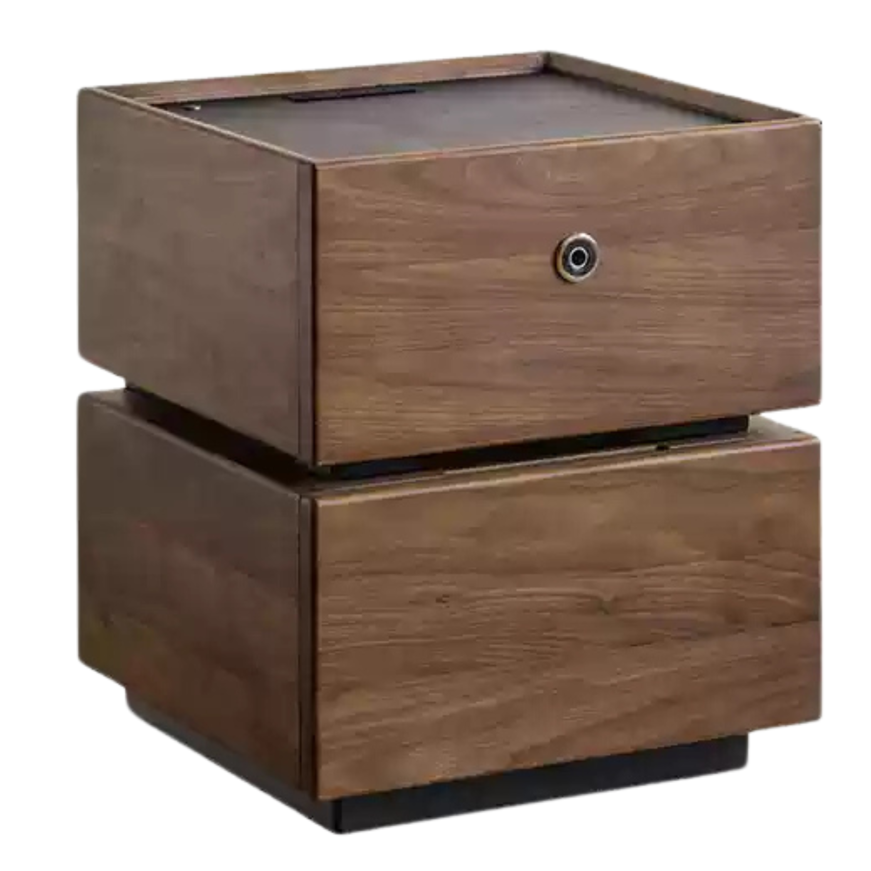 Black walnut solid wood multifunctional Nightstand