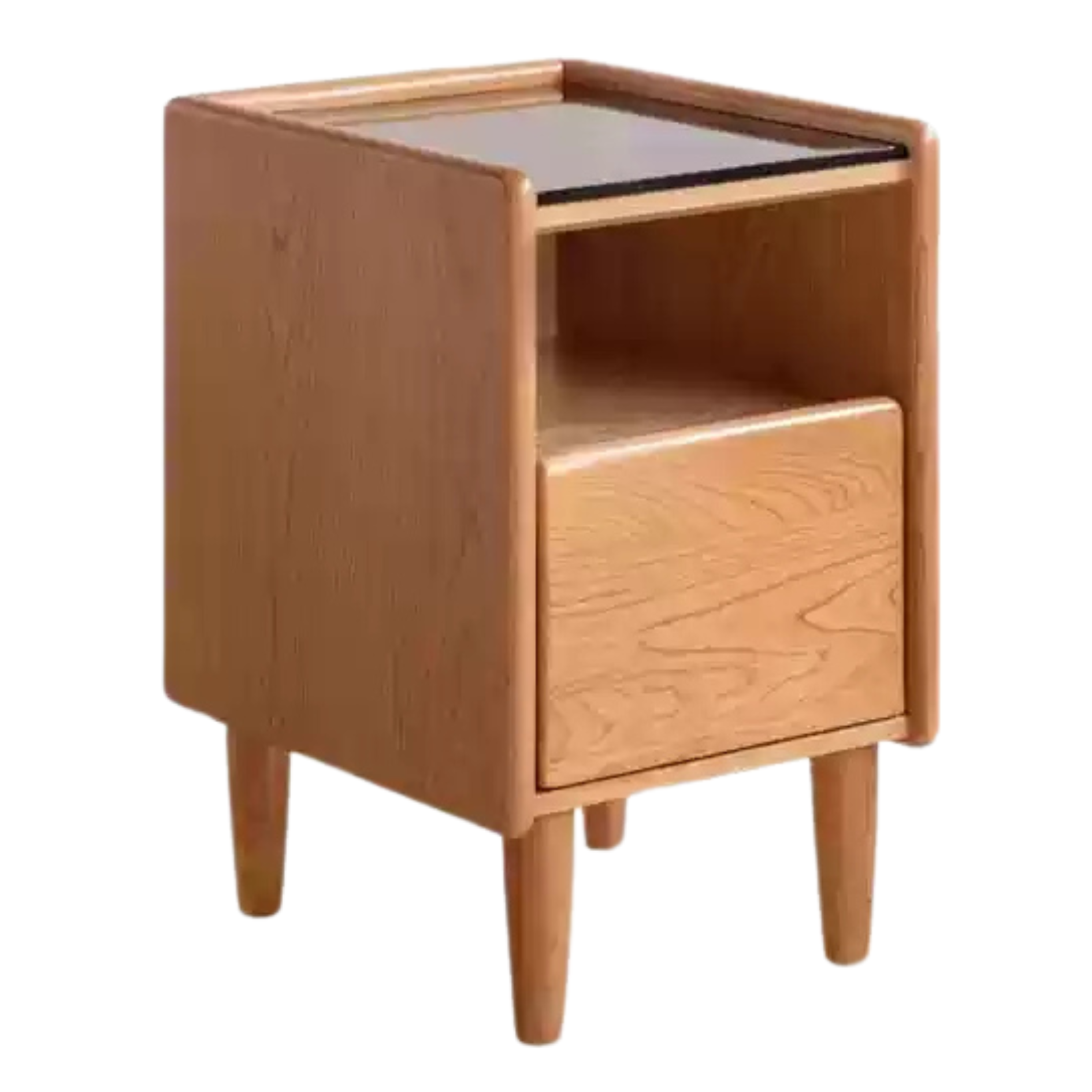 Cherry solid Wood Small Nightstand