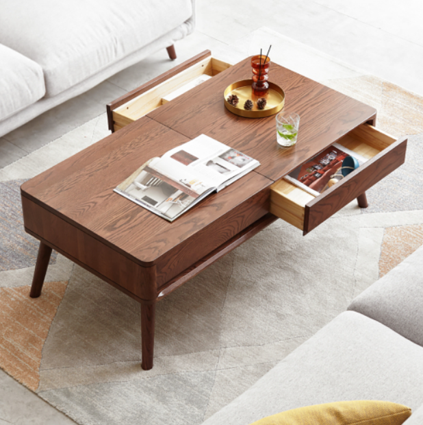 Oak solid wood Elevating Coffee Table