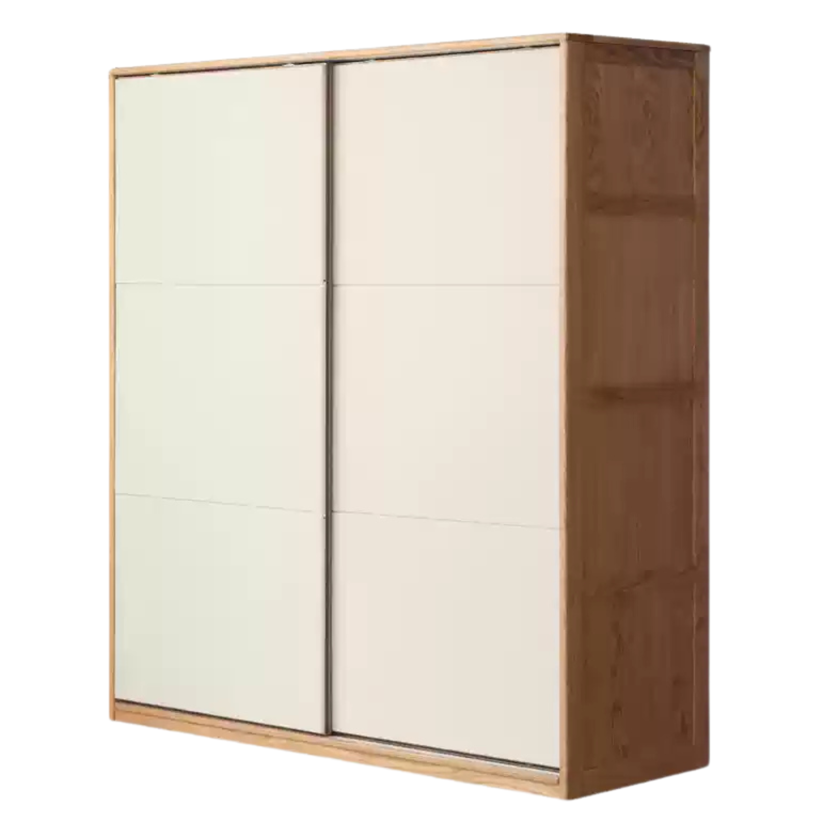 Oak Solid Wood Sliding Door Wardrobe