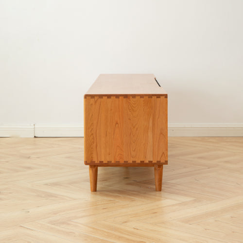 Cherry Solid Wood TV Cabinet