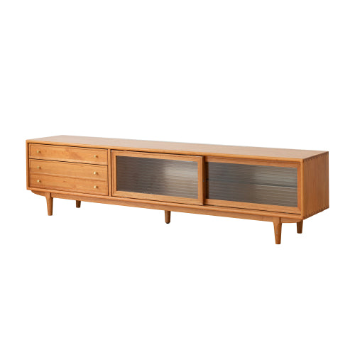 Cherry Solid Wood TV Cabinet