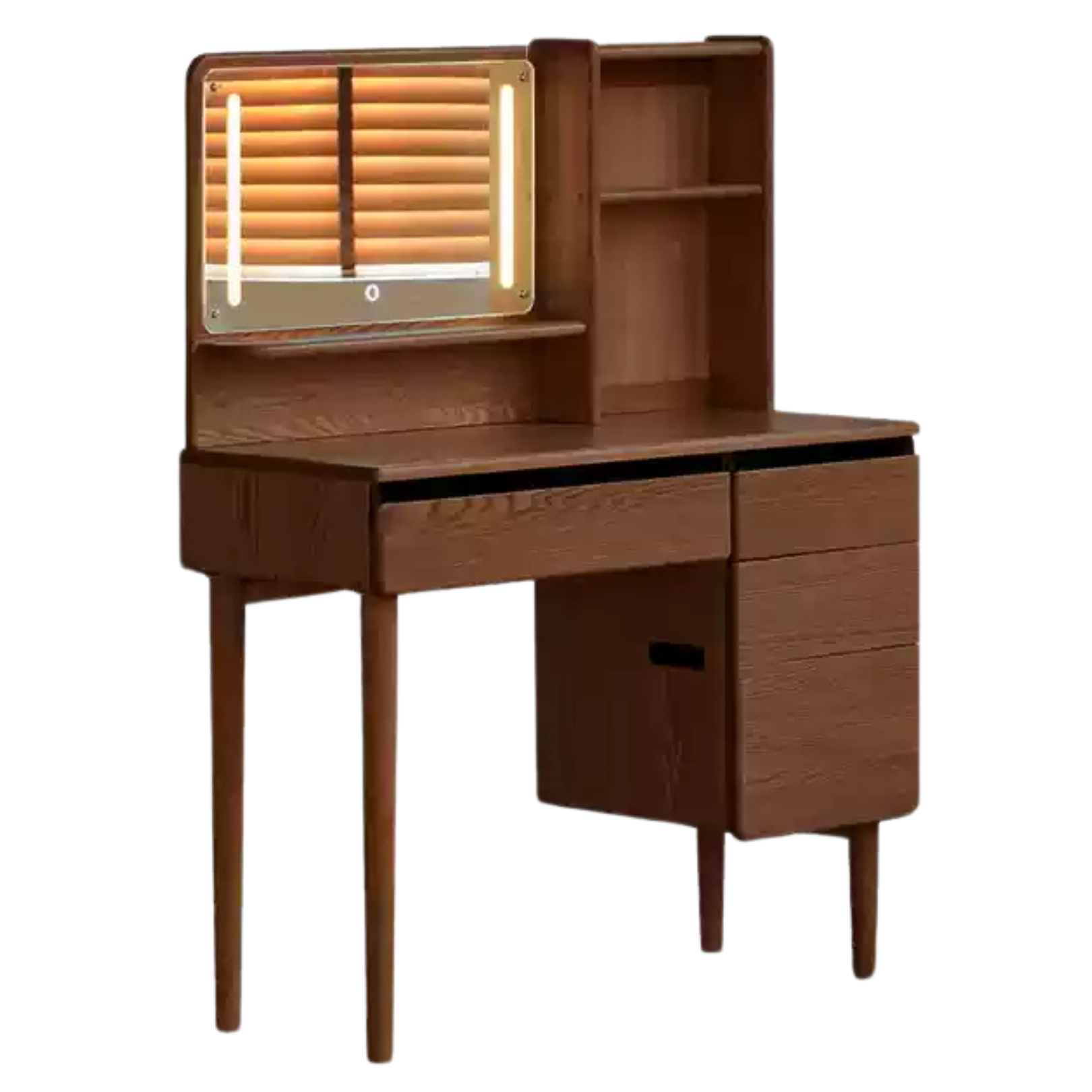 Oak Solid Wood Lighted Dressing Table