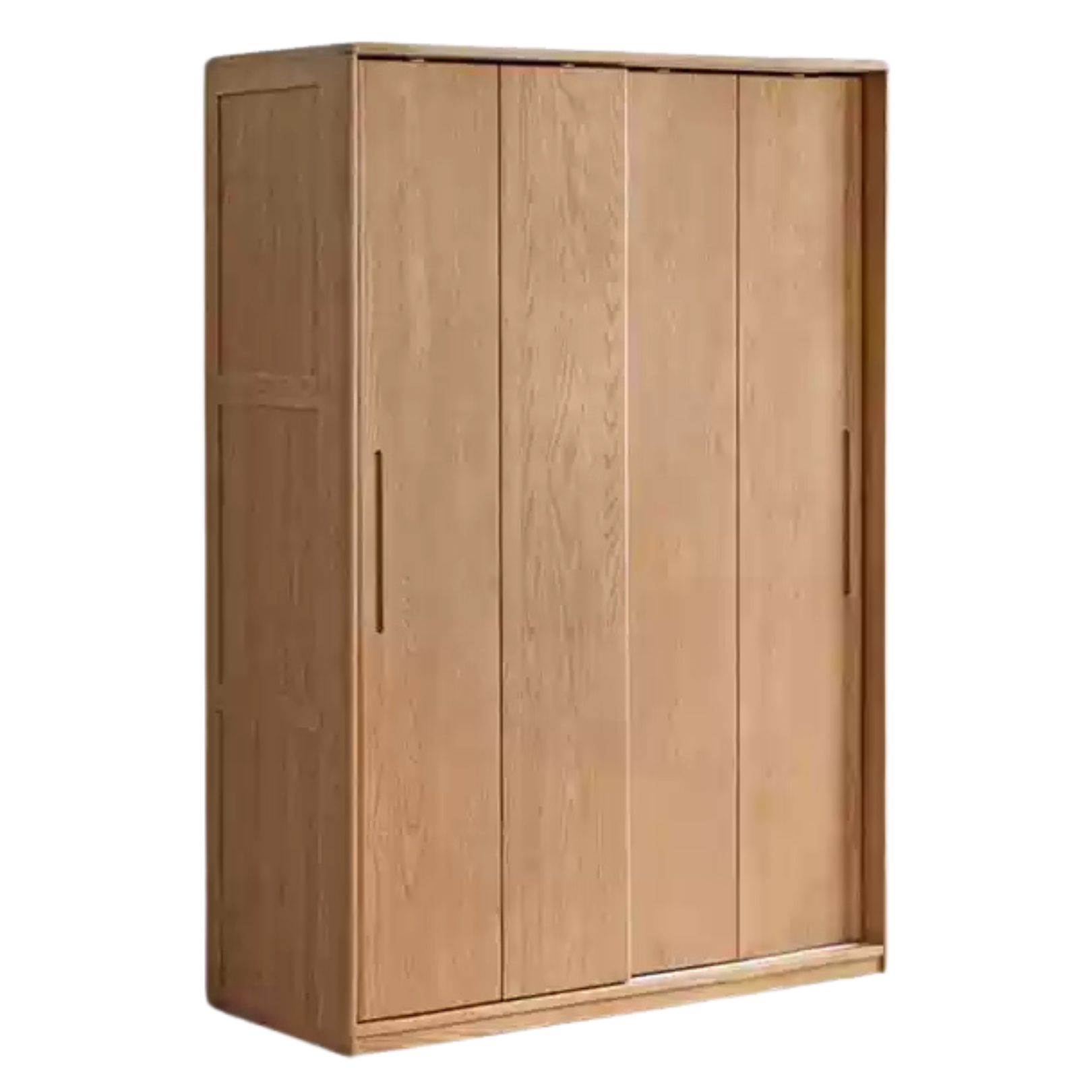 Ash Solid Wood Sliding Door Wardrobe