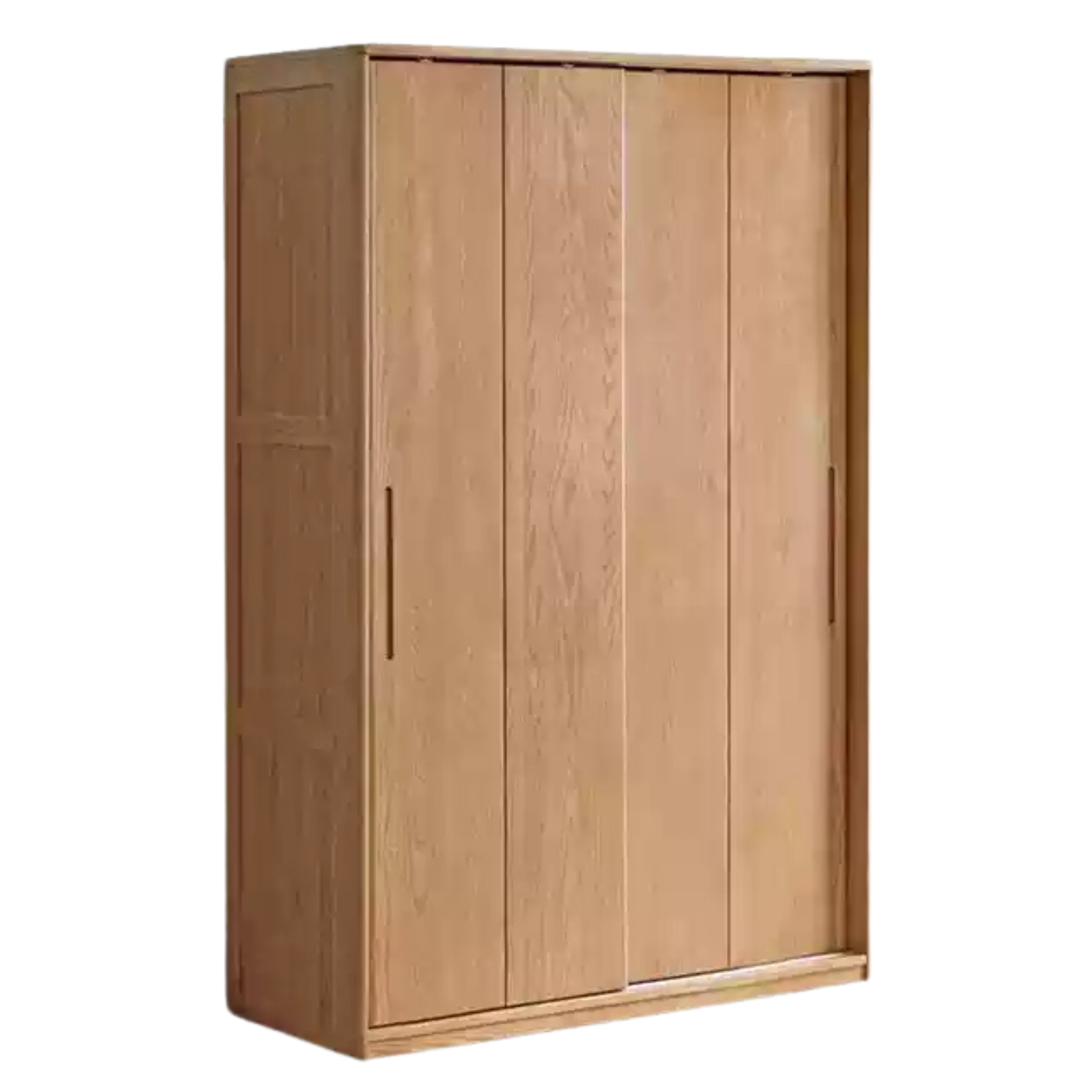 Ash Solid Wood Sliding Door Wardrobe