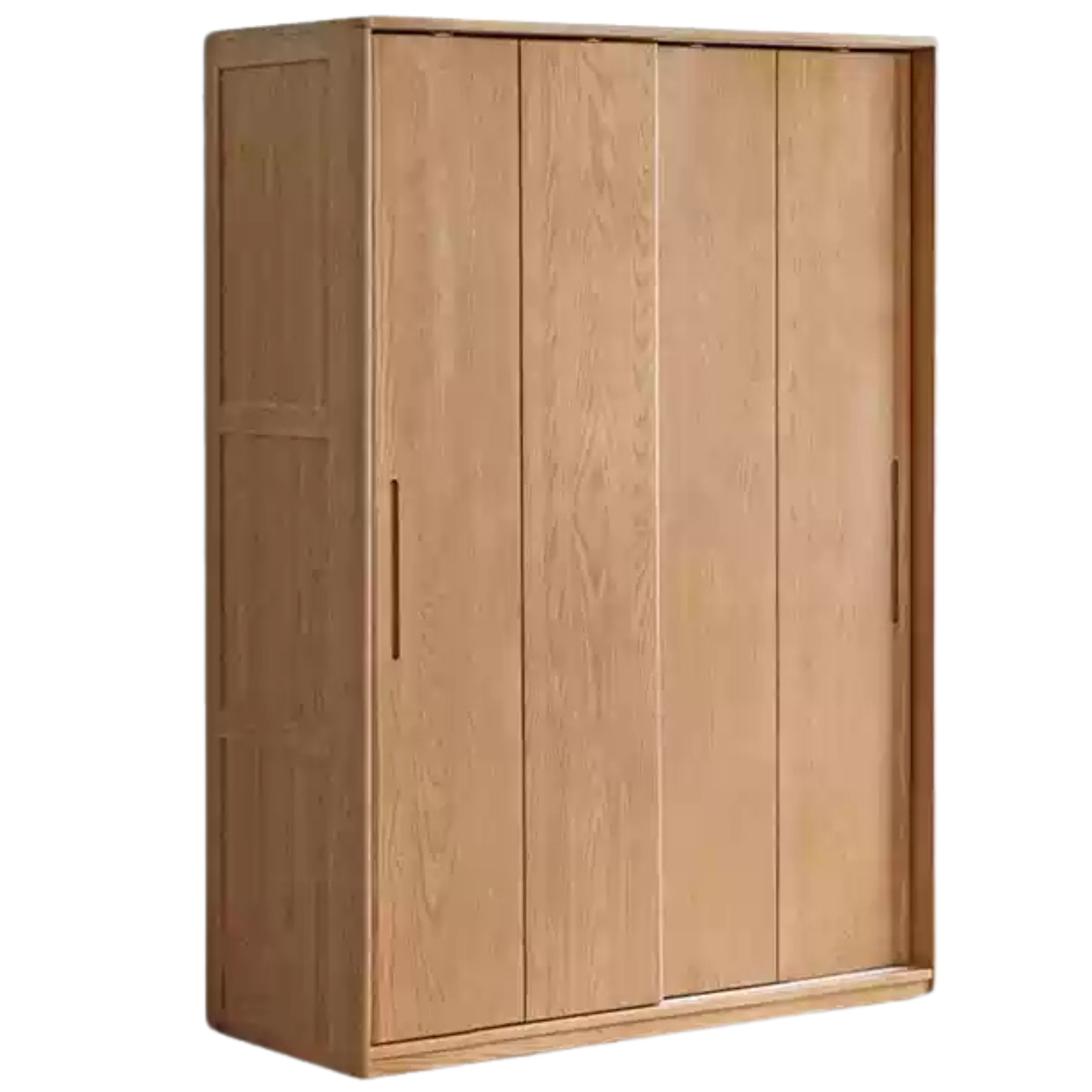 Ash Solid Wood Sliding Door Wardrobe