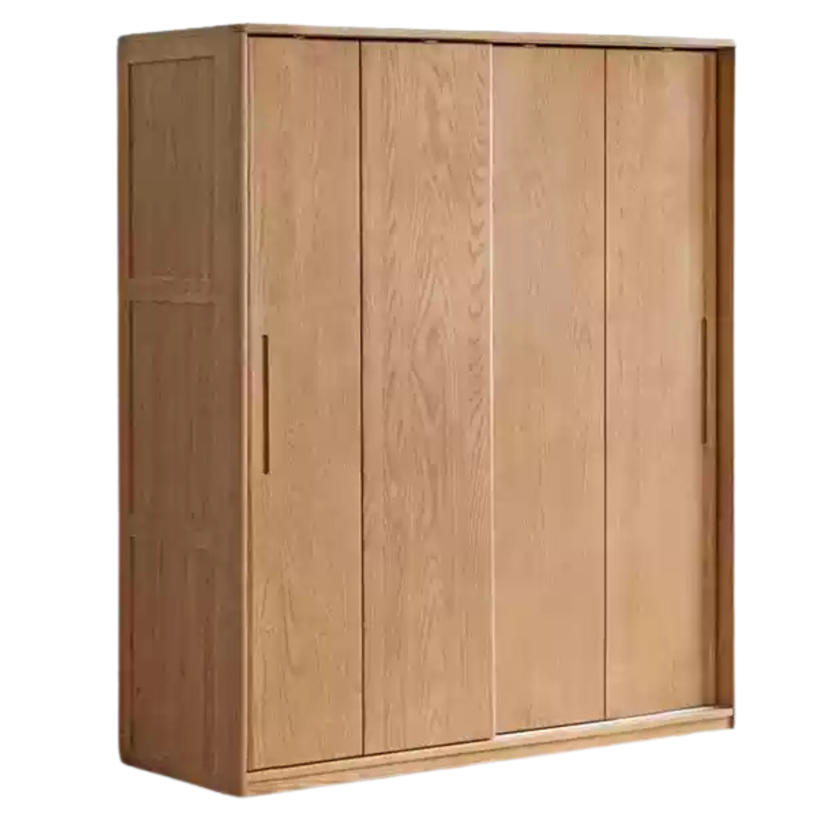 Ash Solid Wood Sliding Door Wardrobe