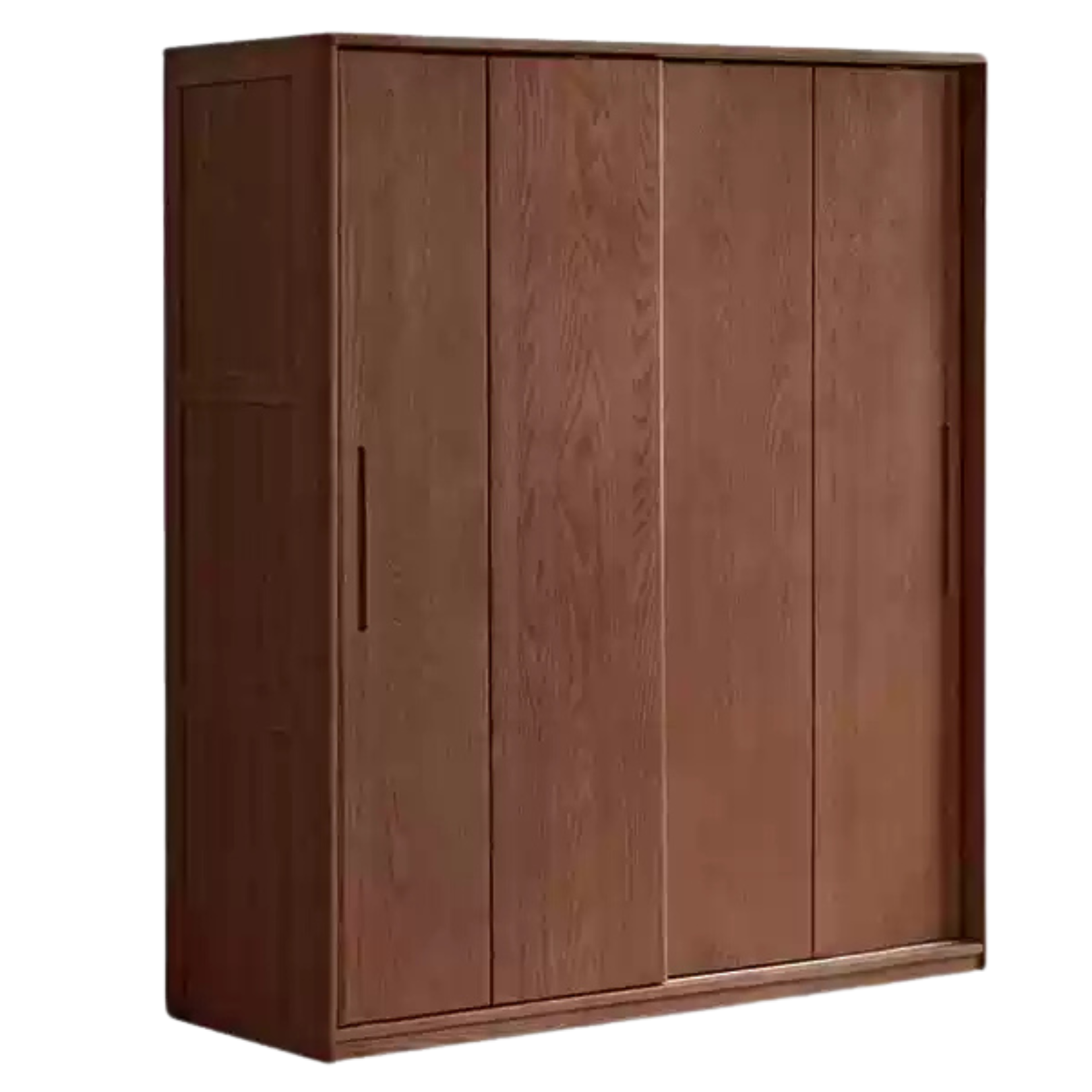 Ash Solid Wood Sliding Door Wardrobe