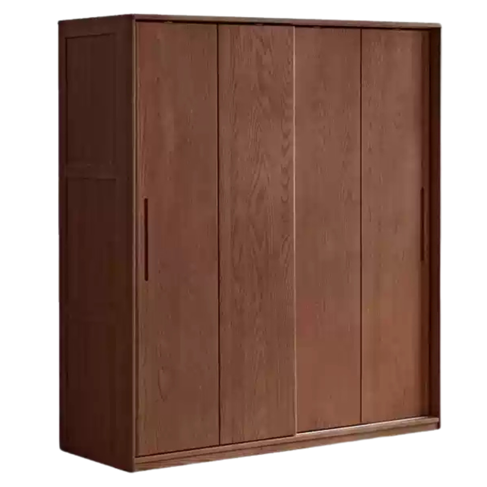 Ash Solid Wood Sliding Door Wardrobe