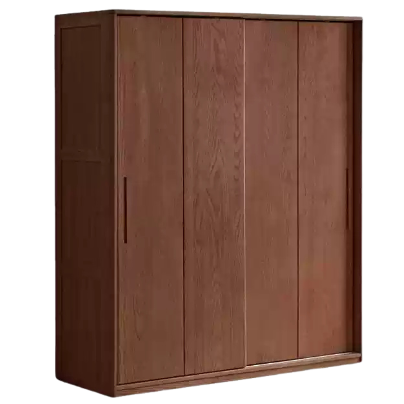 Ash Solid Wood Sliding Door Wardrobe