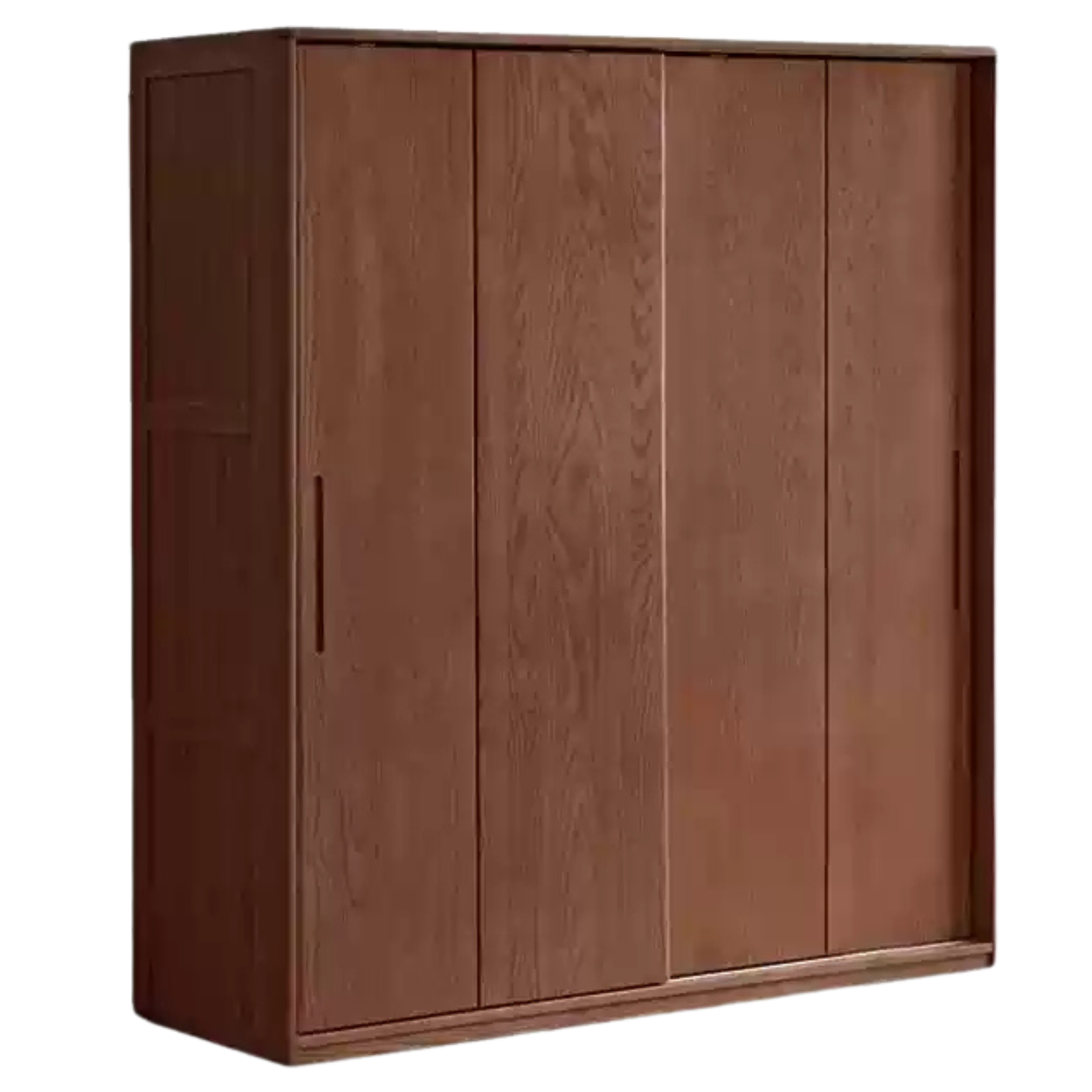 Ash Solid Wood Sliding Door Wardrobe