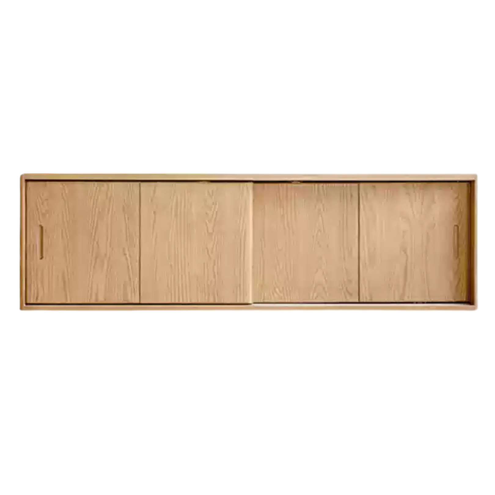 Ash Solid Wood Sliding Door Wardrobe