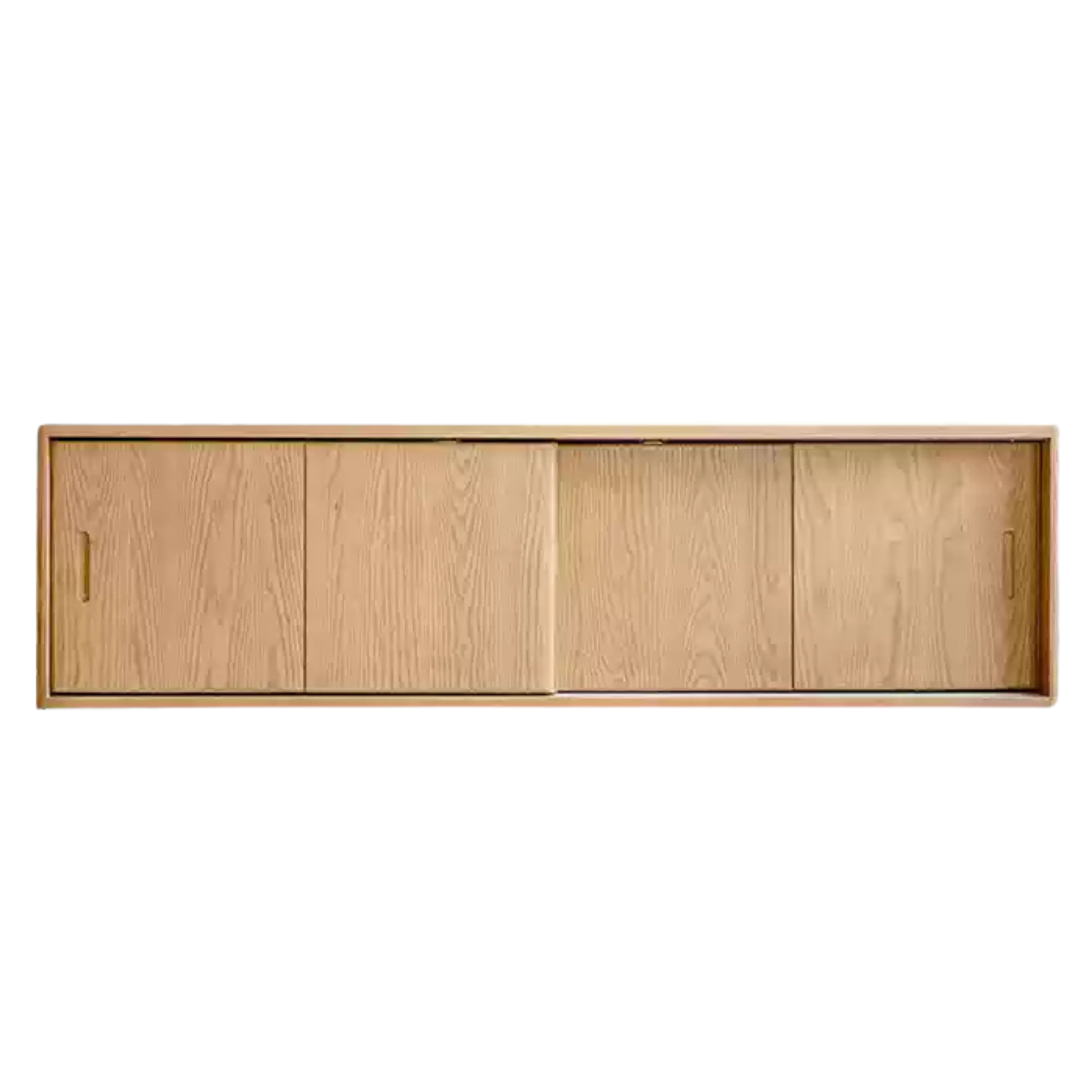 Ash Solid Wood Sliding Door Wardrobe