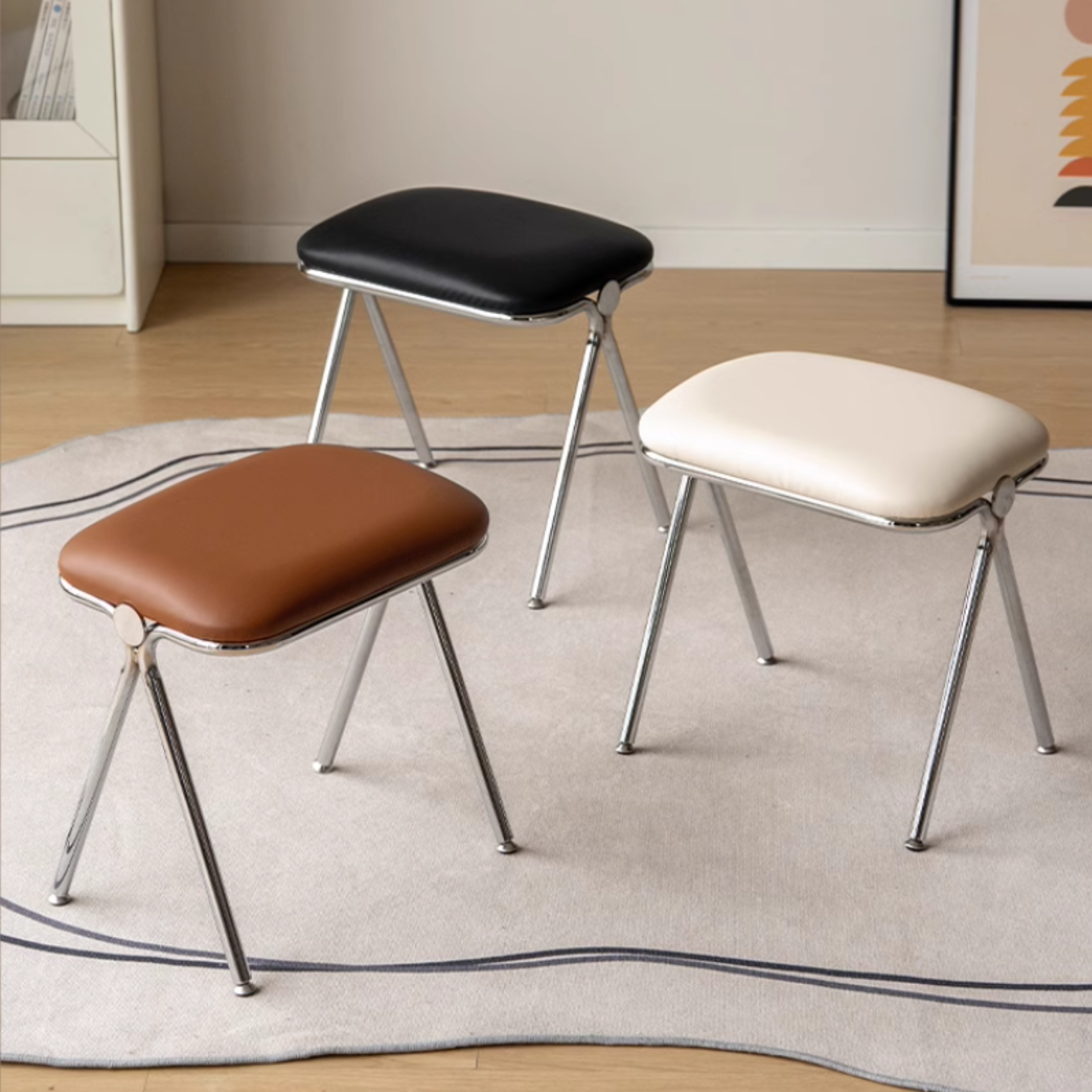 Soft Bag Square Makeup Stool