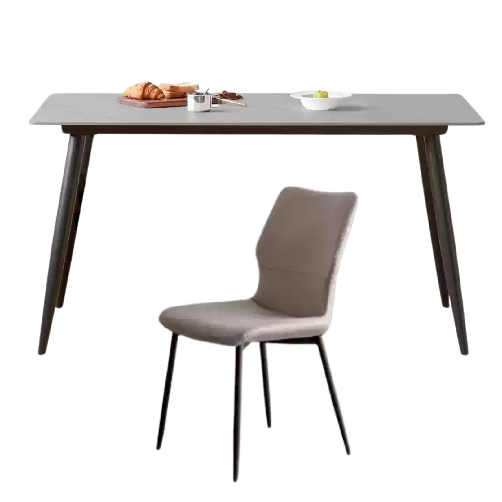 Metal Light Luxury Dining Rock Table