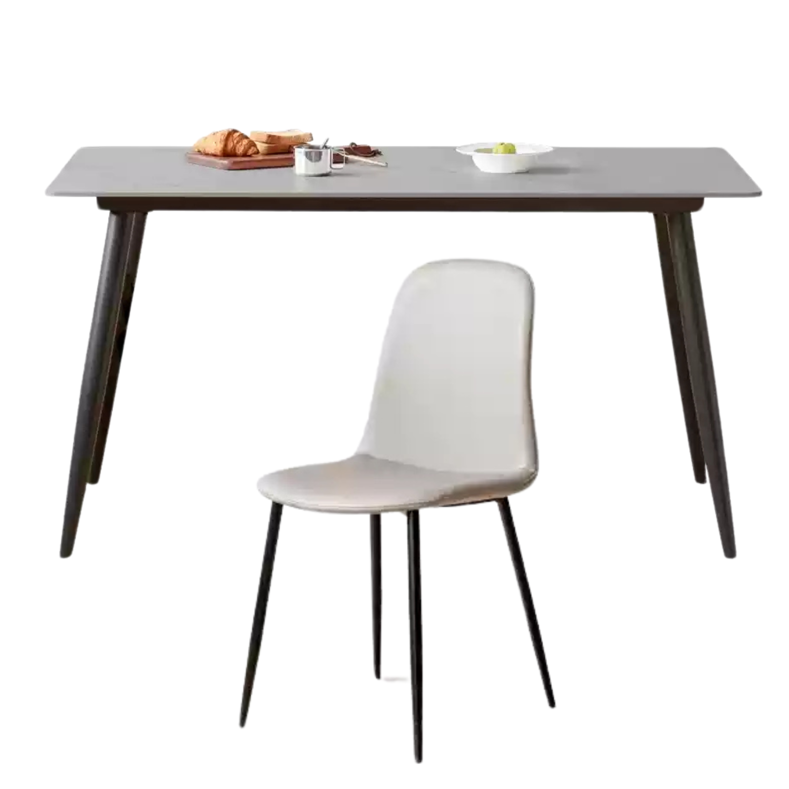 Metal Light Luxury Dining Rock Table