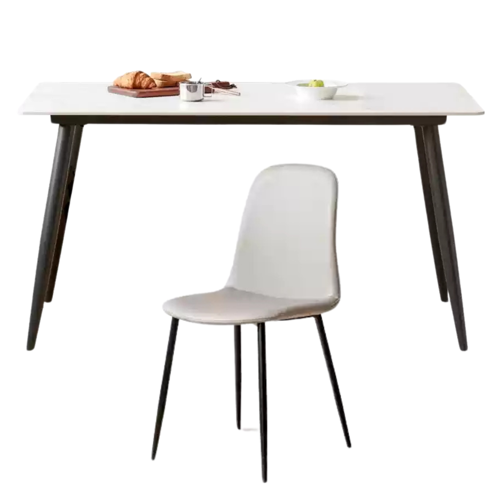 Metal Light Luxury Dining Rock Table