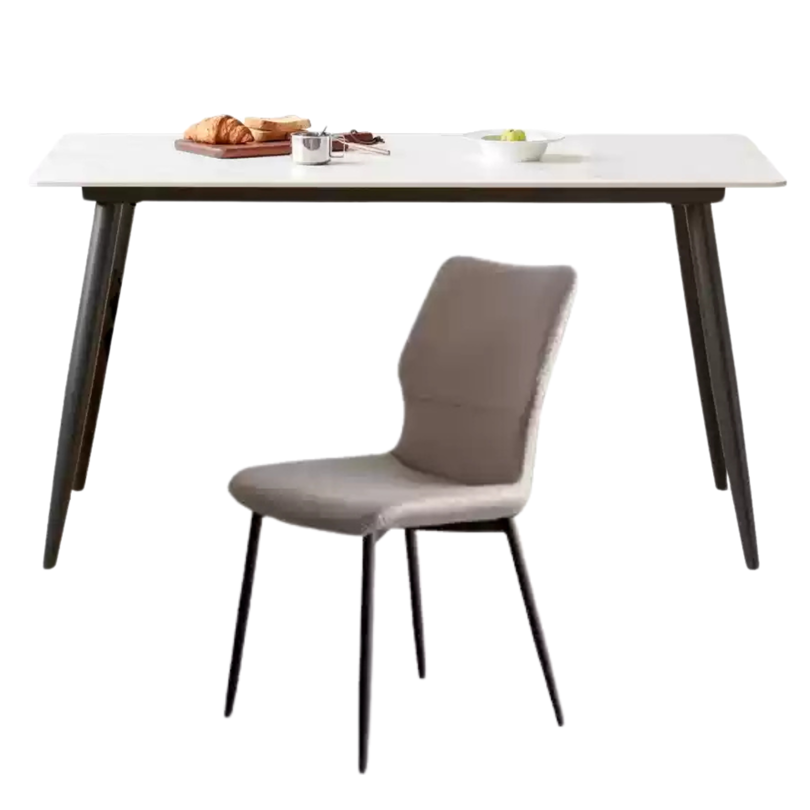 Metal Light Luxury Dining Rock Table