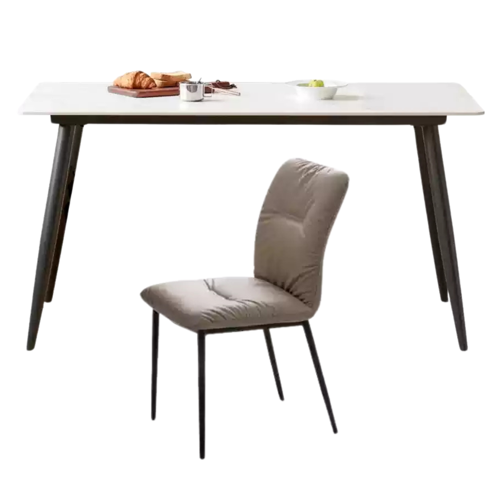 Metal Light Luxury Dining Rock Table