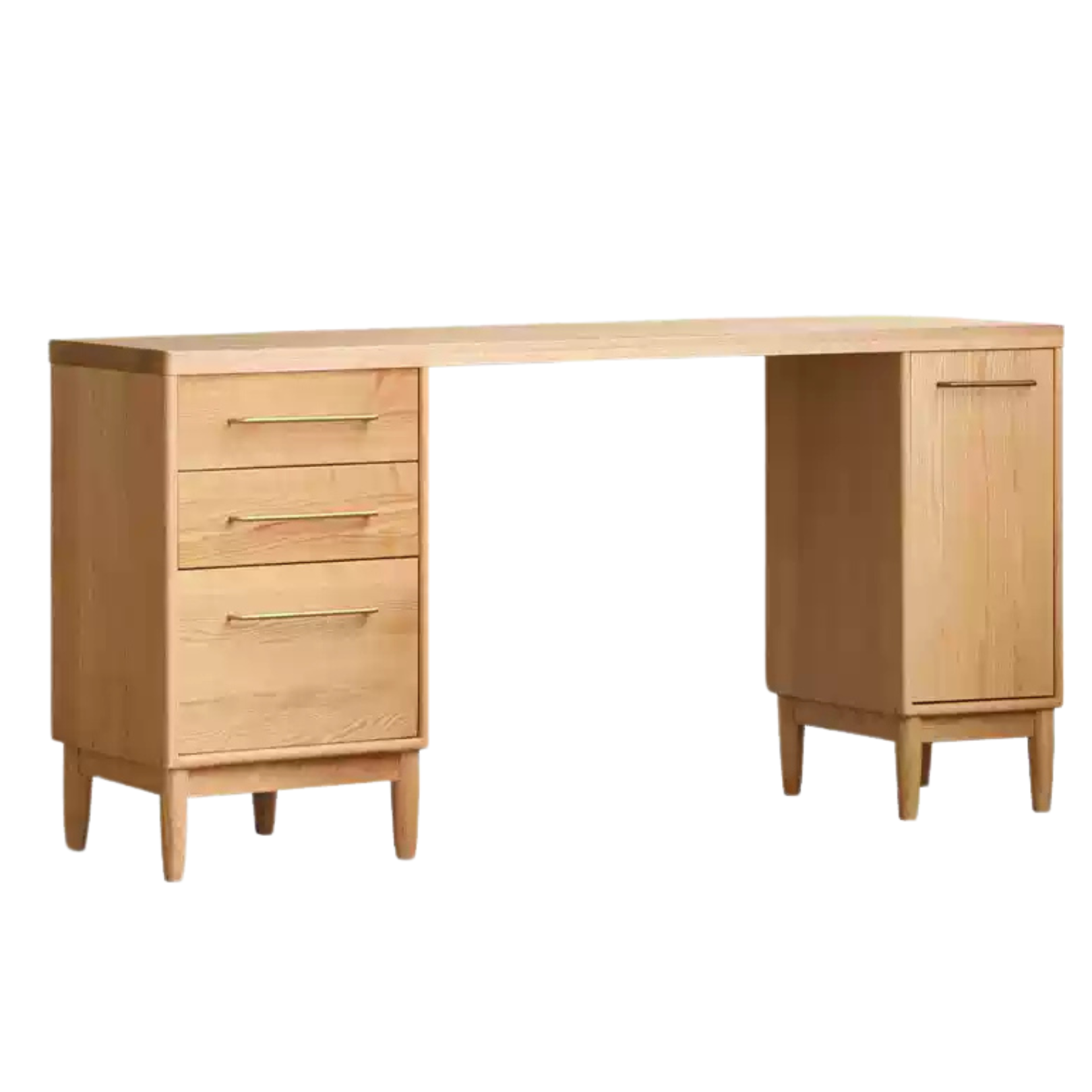 Oak solid wood large capacity dining sideboard