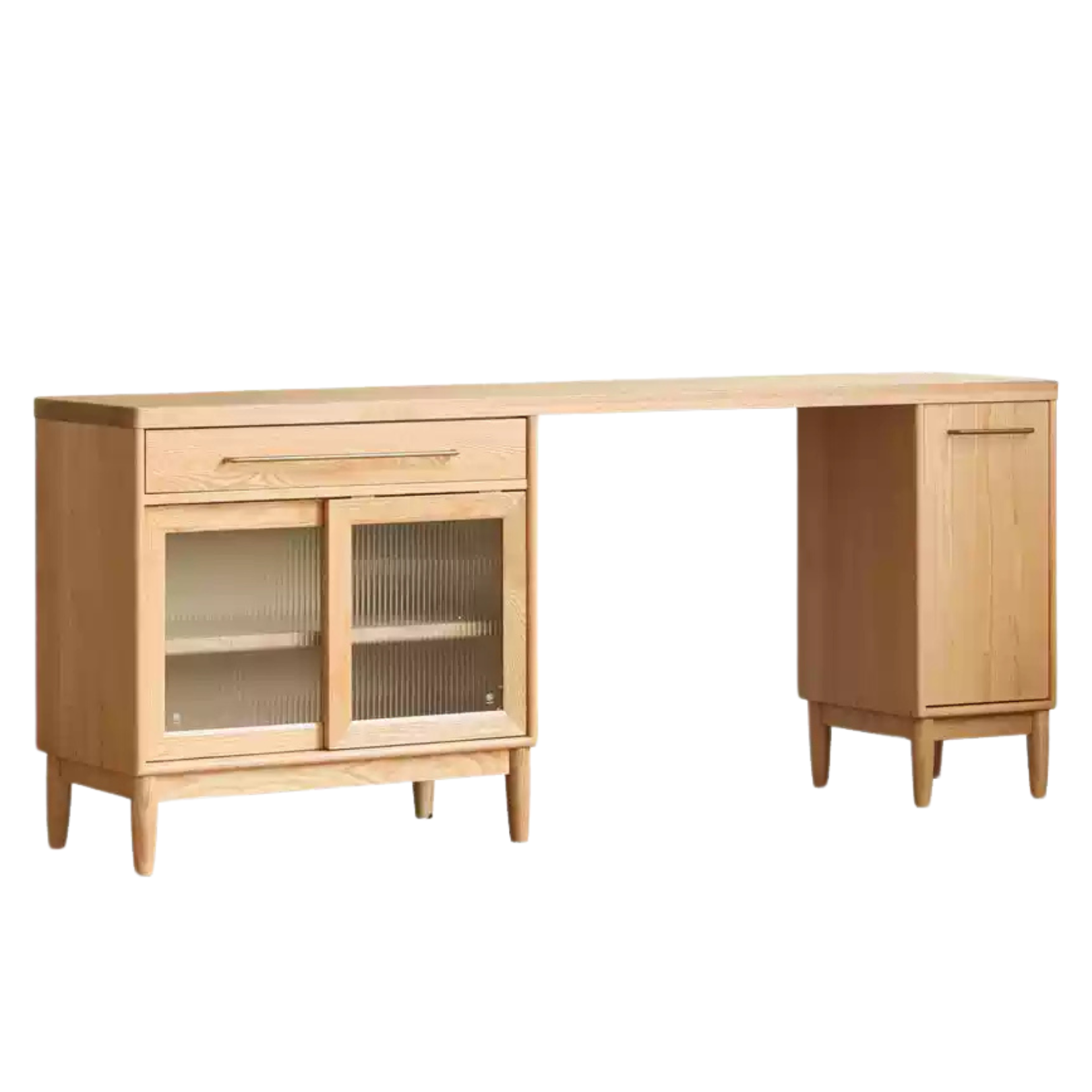 Oak solid wood large capacity dining sideboard