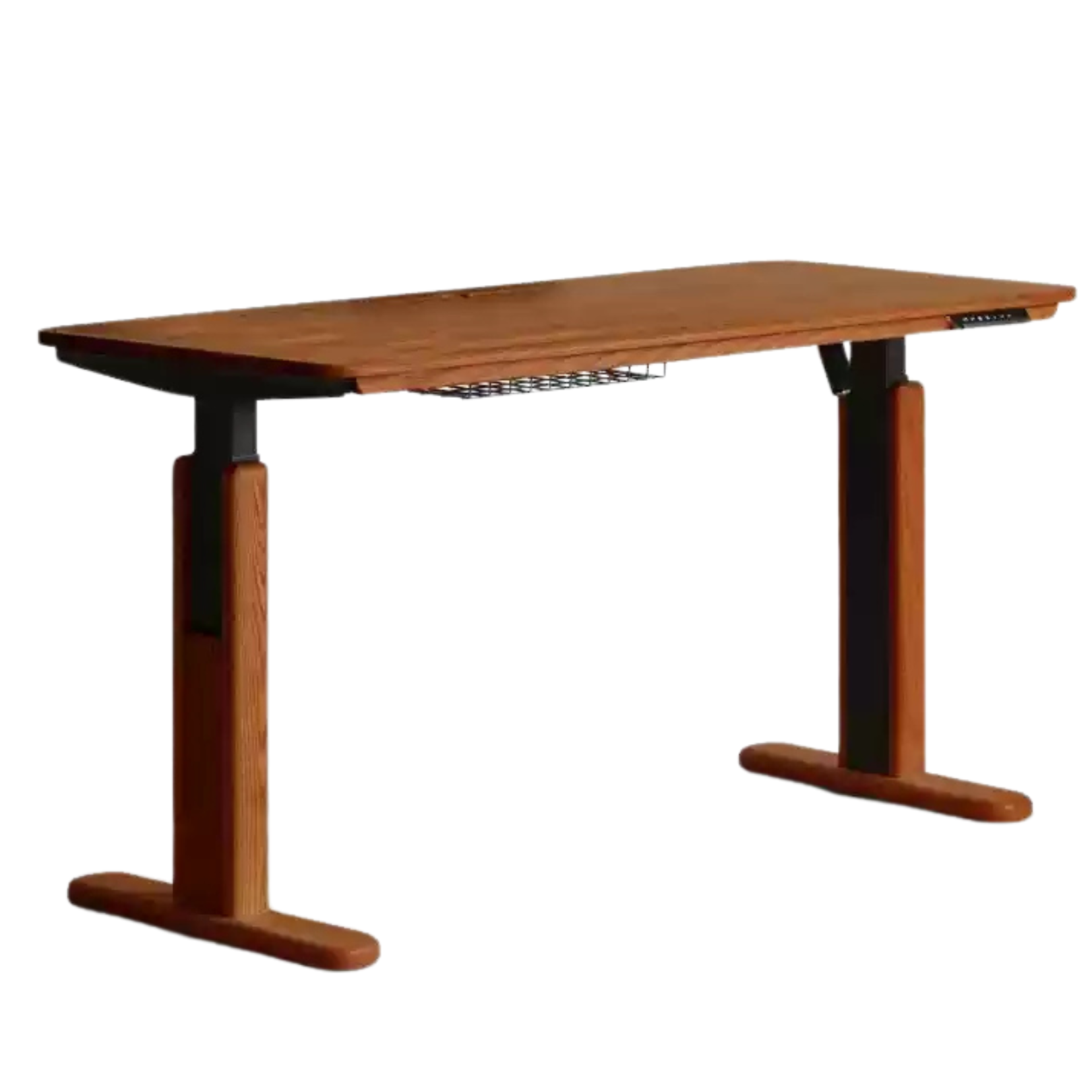 Oak Solid Wood Electric Lift Desk