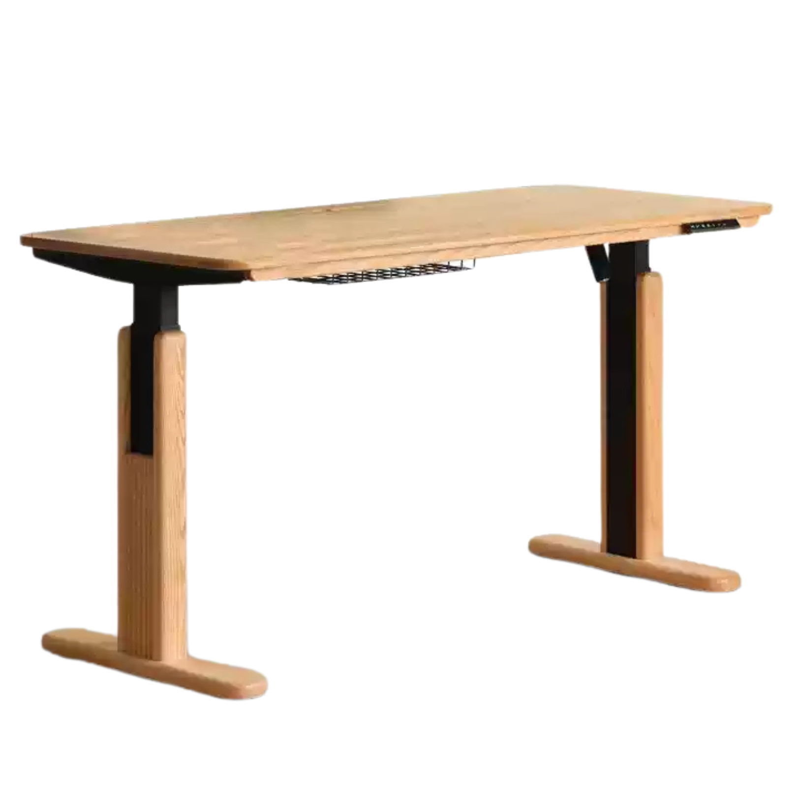 Oak Solid Wood Electric Lift Desk