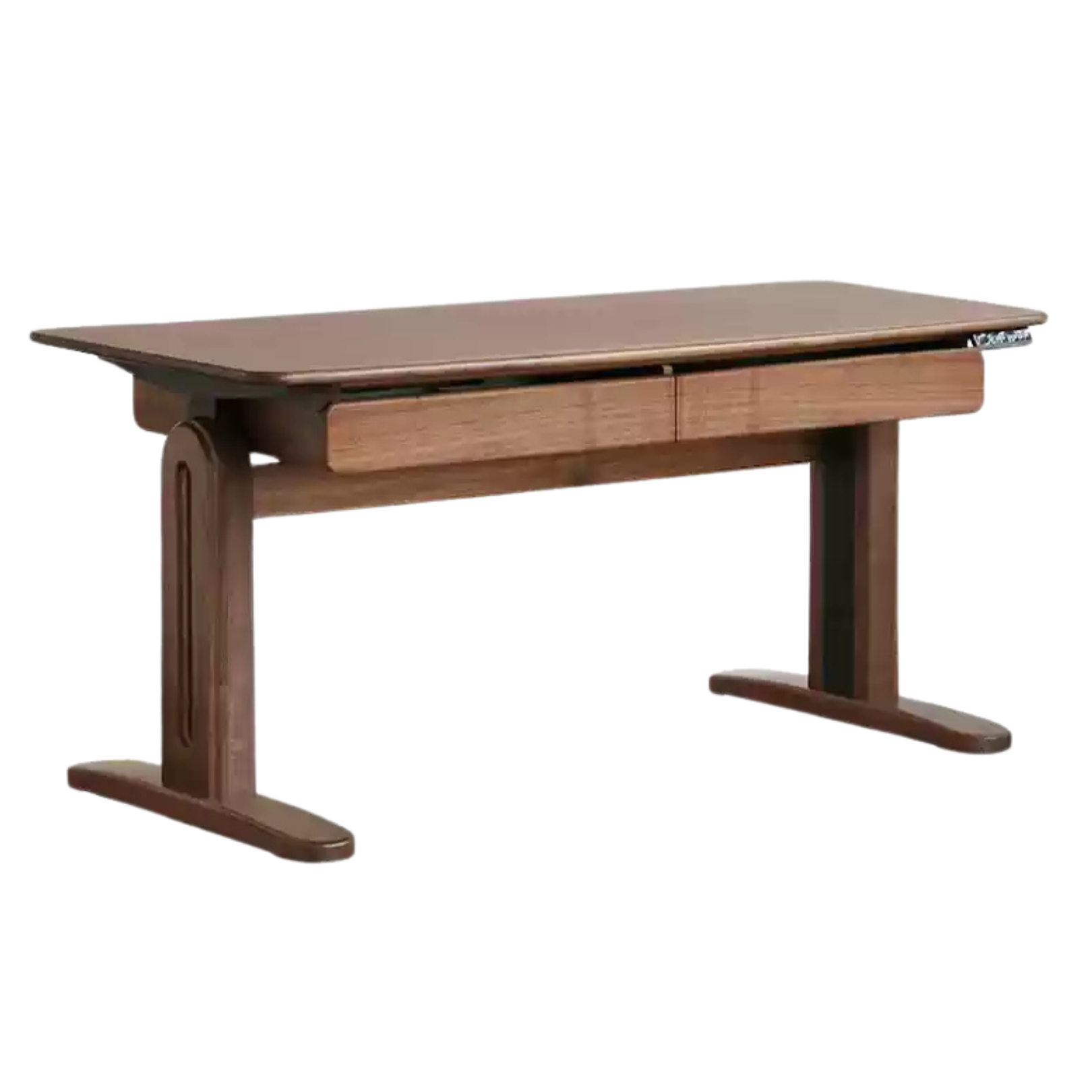 Black Walnut Solid Wood Electric Lift Desk