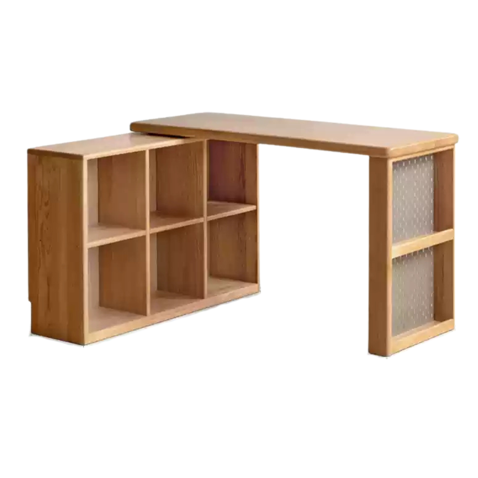 Oak Solid Wood Simple Corner Desk