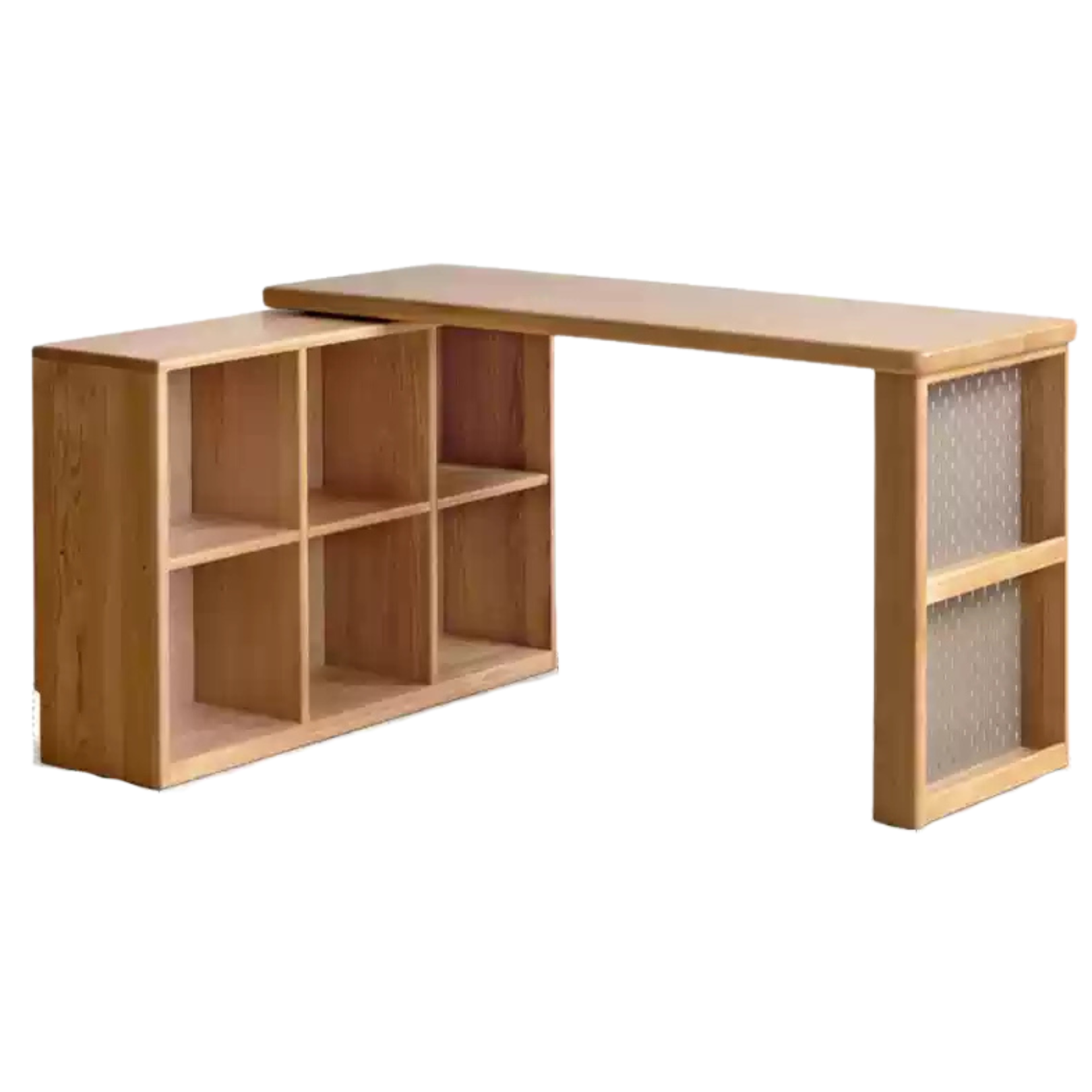 Oak Solid Wood Simple Corner Desk