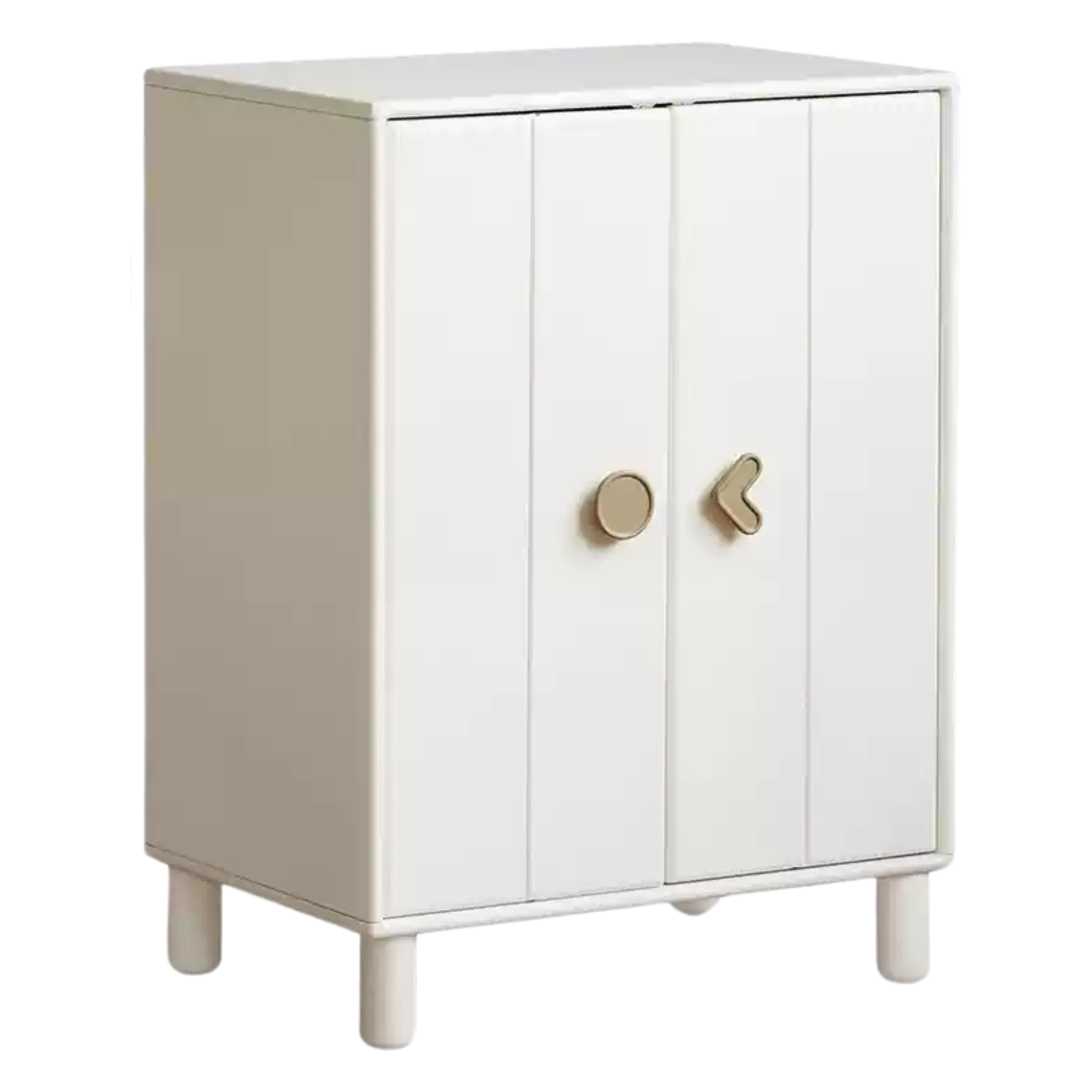 Rubber Solid Wood Children's Wardrobe Combination Storage Cabinet