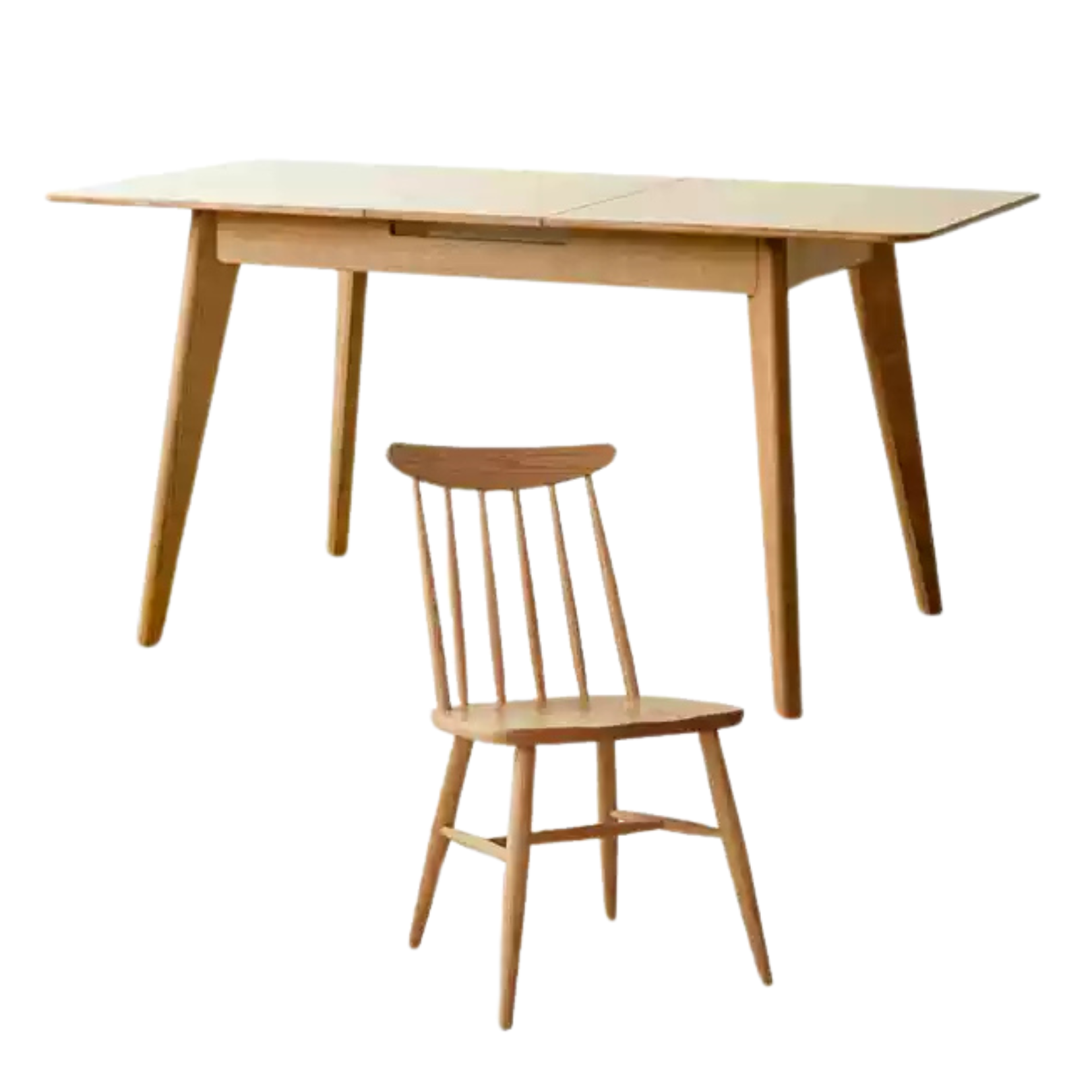 Ash, Cherry, Oak Solid Wood Rock Retractable Rectangular Table