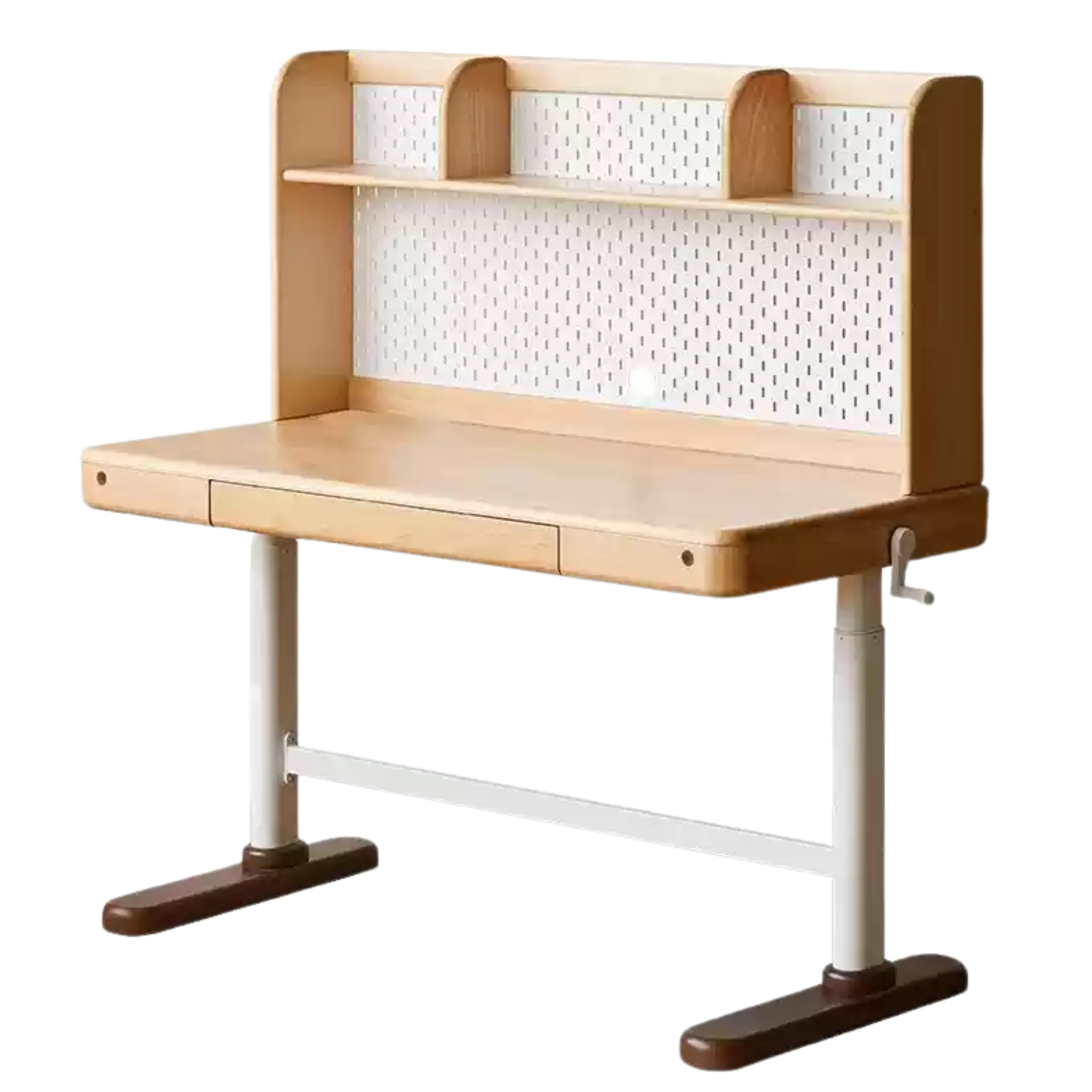 Beech Solid Wood Study Hand Crank Lift Children's Table