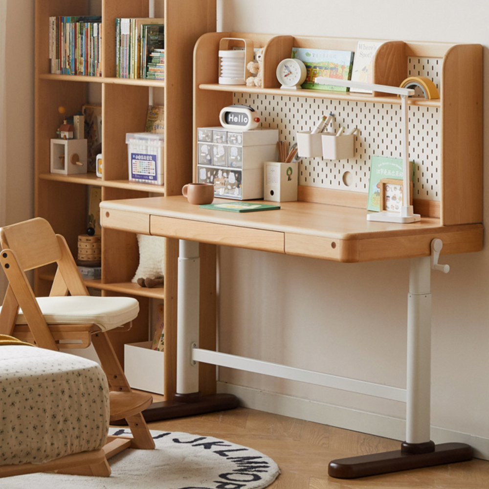 Solid Wood Children's Study Table Primary School Home Writing Desk ...