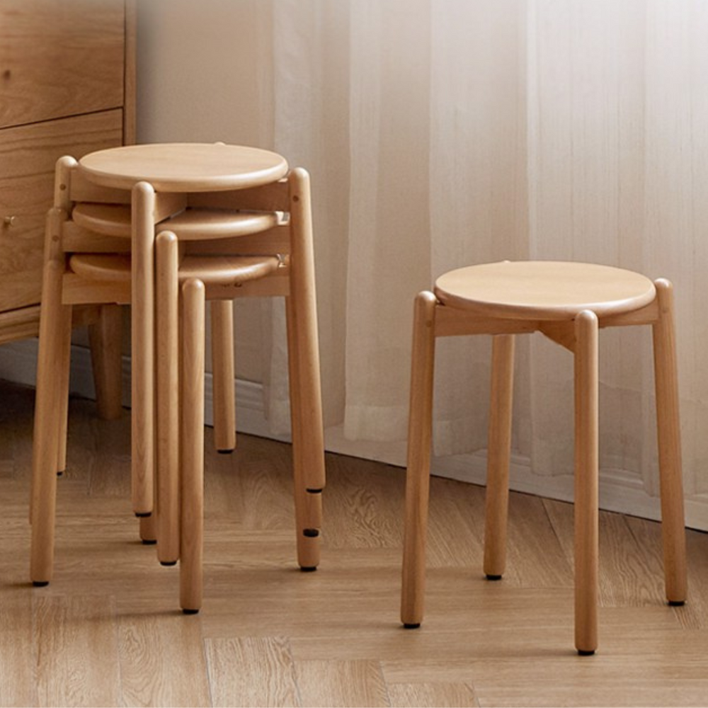 Stackable Small Stools solid wood stackable stools small apartment stacking stools home shoe ...