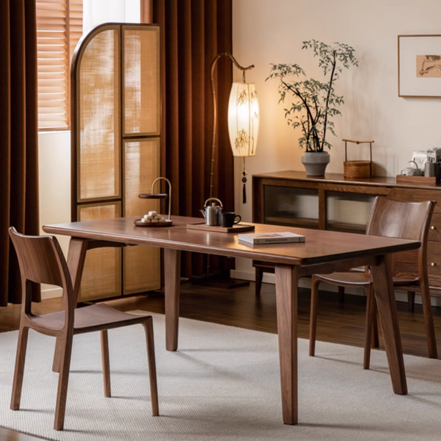 Black walnut, Ash large dining long table