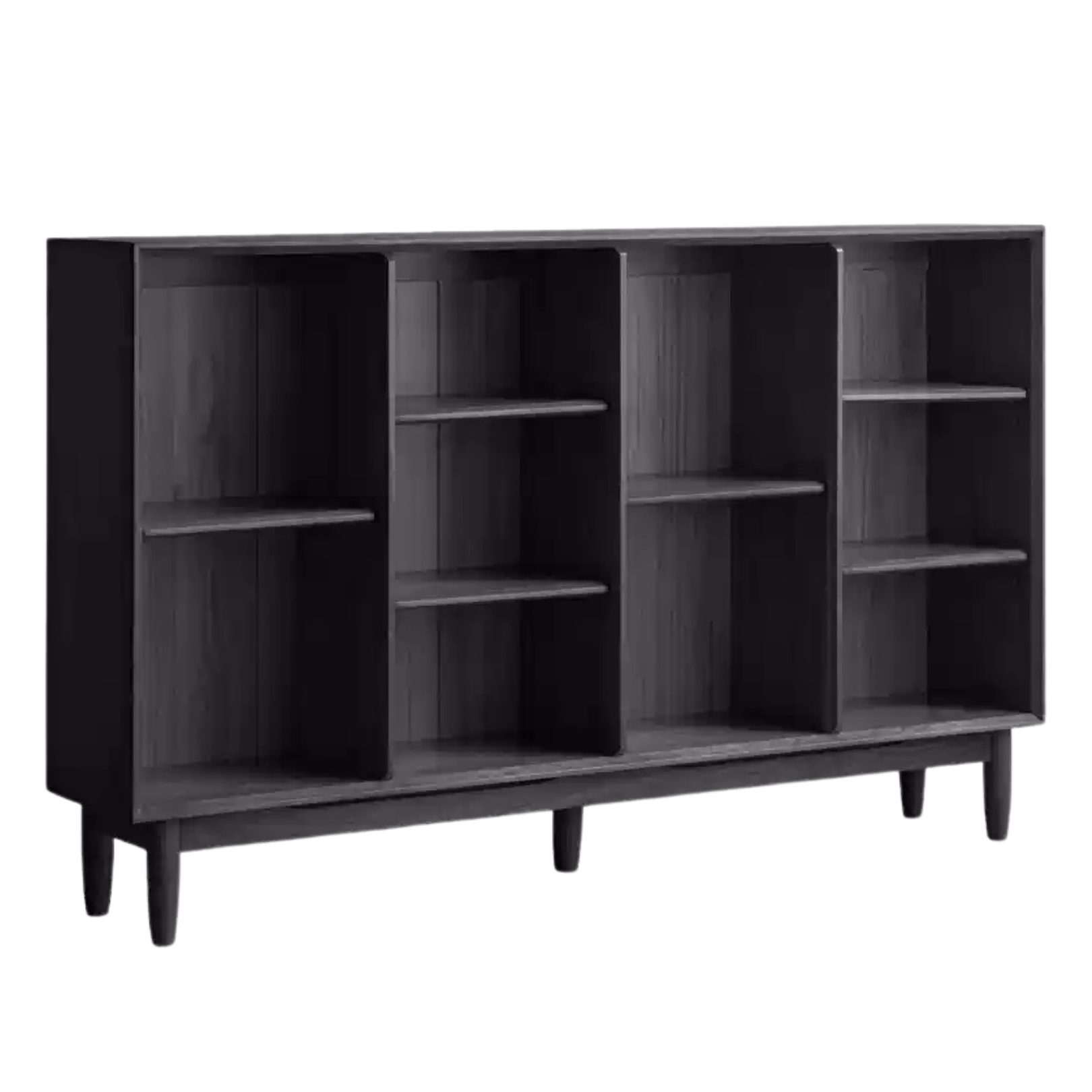 Oak Solid Wood Integrated Display Bookcase