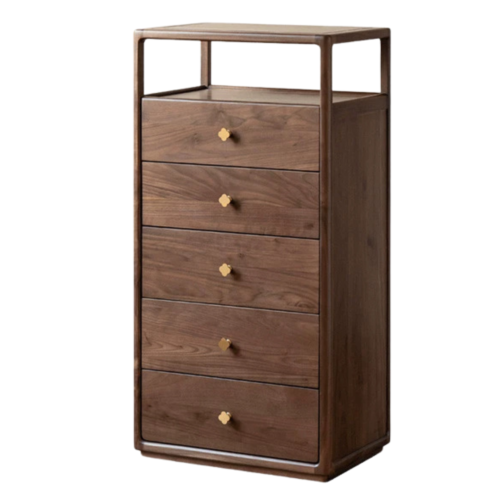 Black Walnut, Oak Solid Wood Storage Cabinet