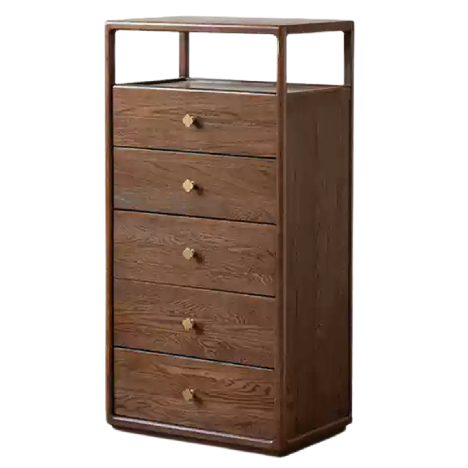 Black Walnut, Oak Solid Wood Storage Cabinet