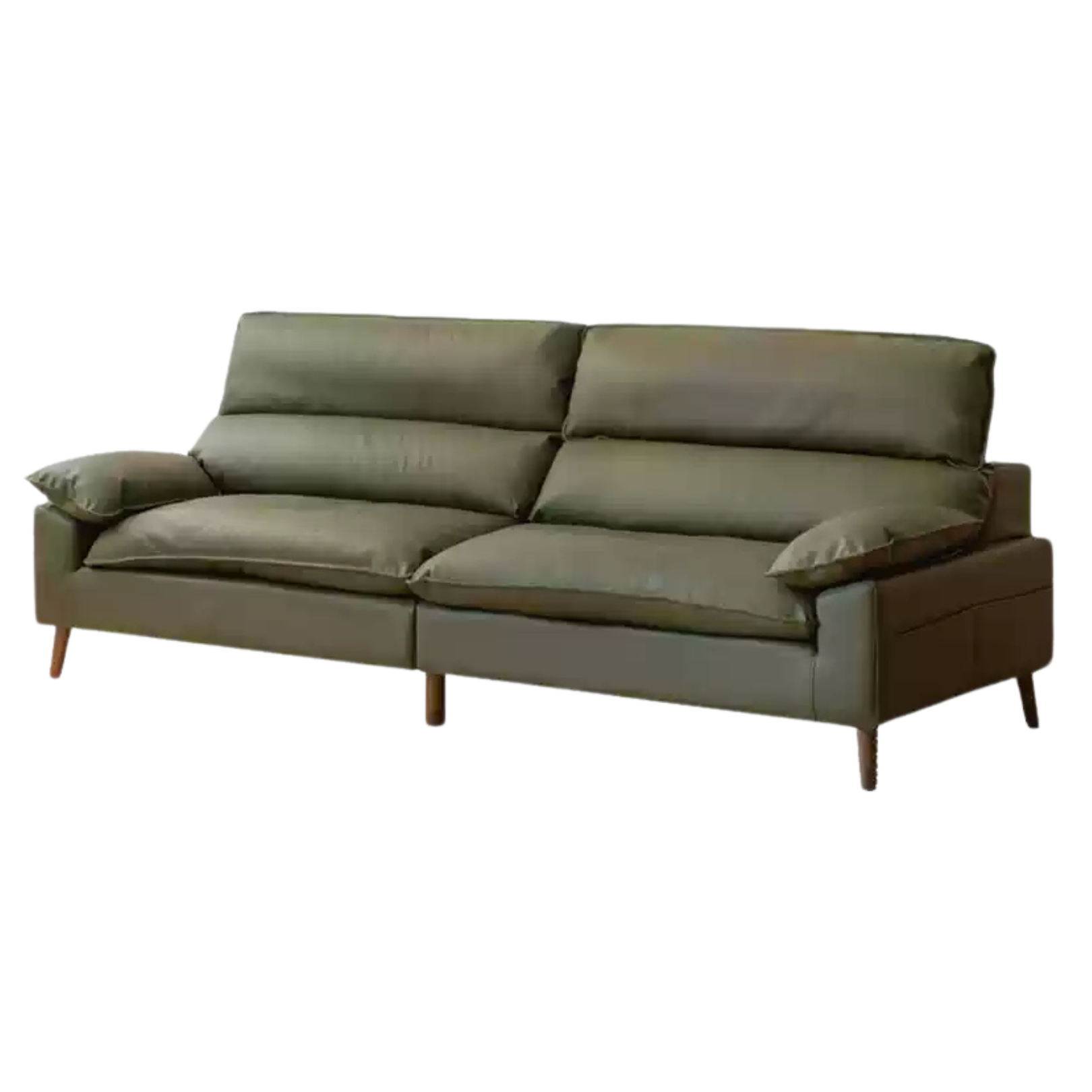 Fabric High Back Straight Sofa Modern