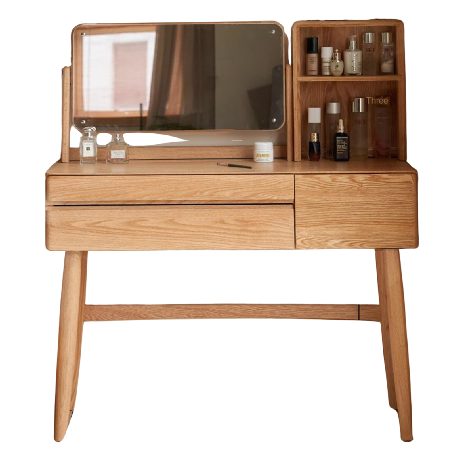 Oak Solid Wood Dressing Table Nordic Style