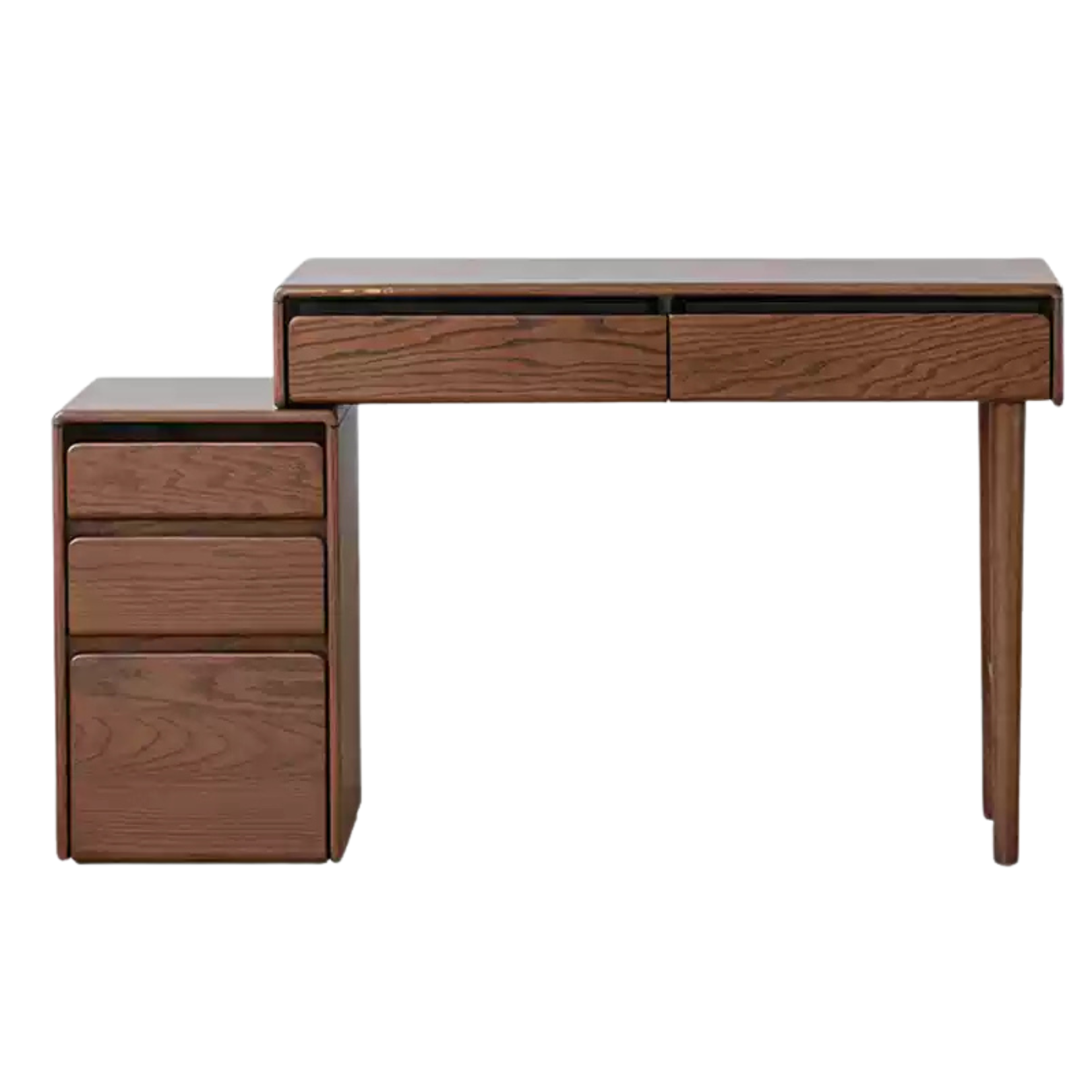 Black walnut, Oak solid wood retractable dressing table: