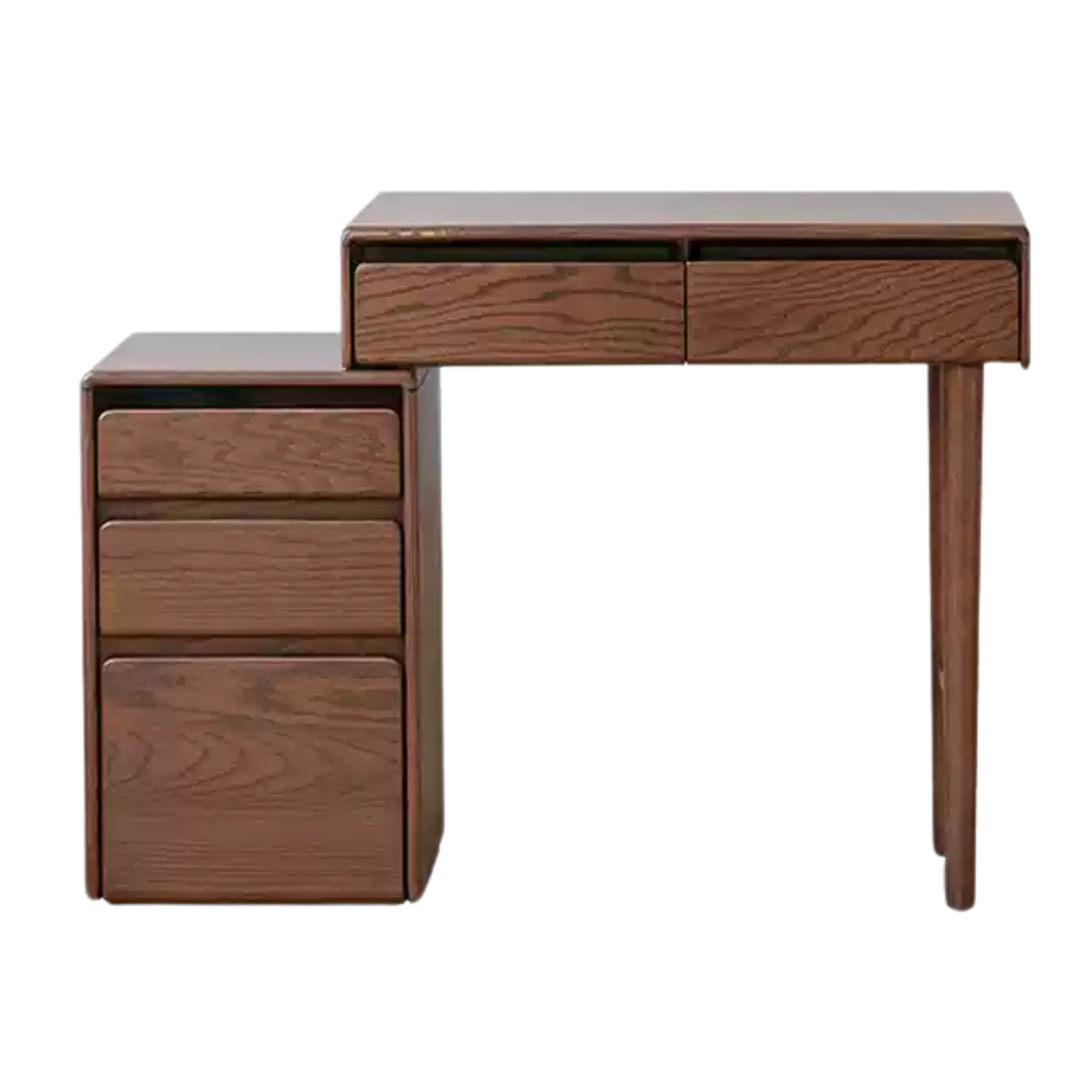 Black walnut, Oak solid wood retractable dressing table: