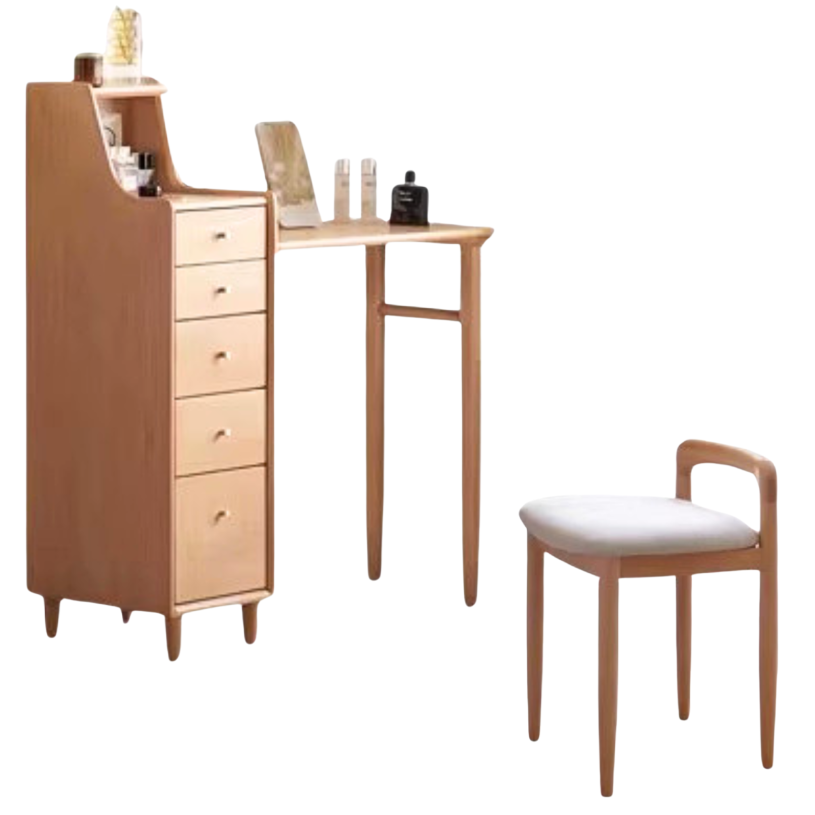 European Beech solid wood Telescopic dressing table