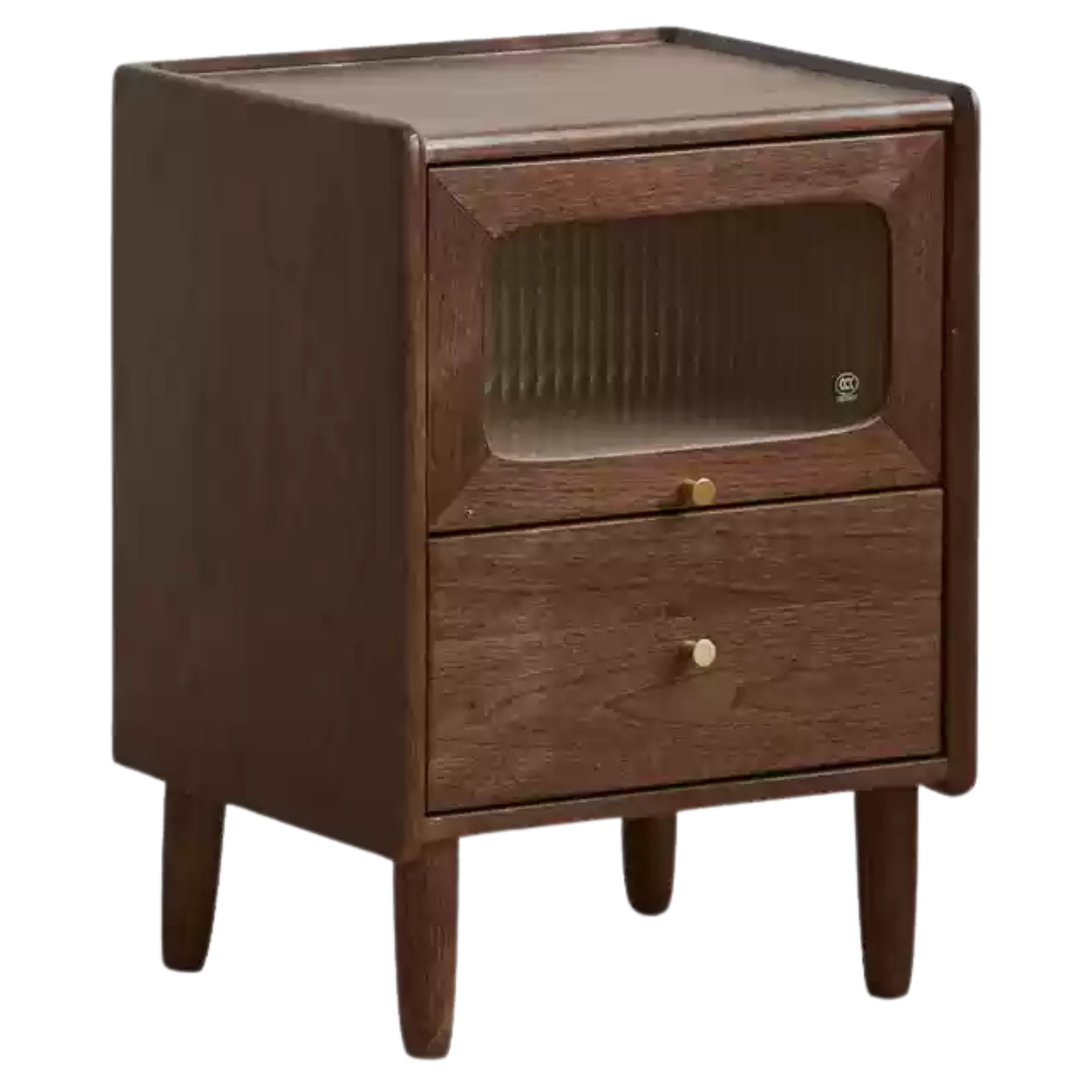 Black Walnut, Calpa solid wood ultra-narrow Nightstand: